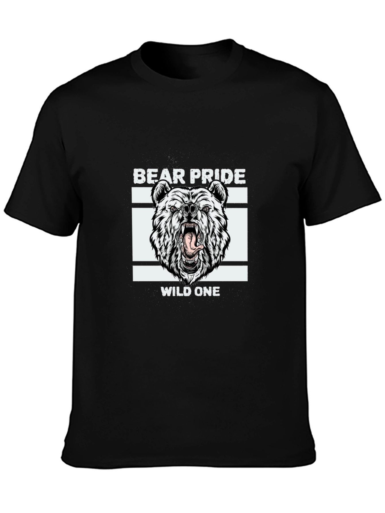 Bear Pride Wild One Graphic T-Shirt - Black