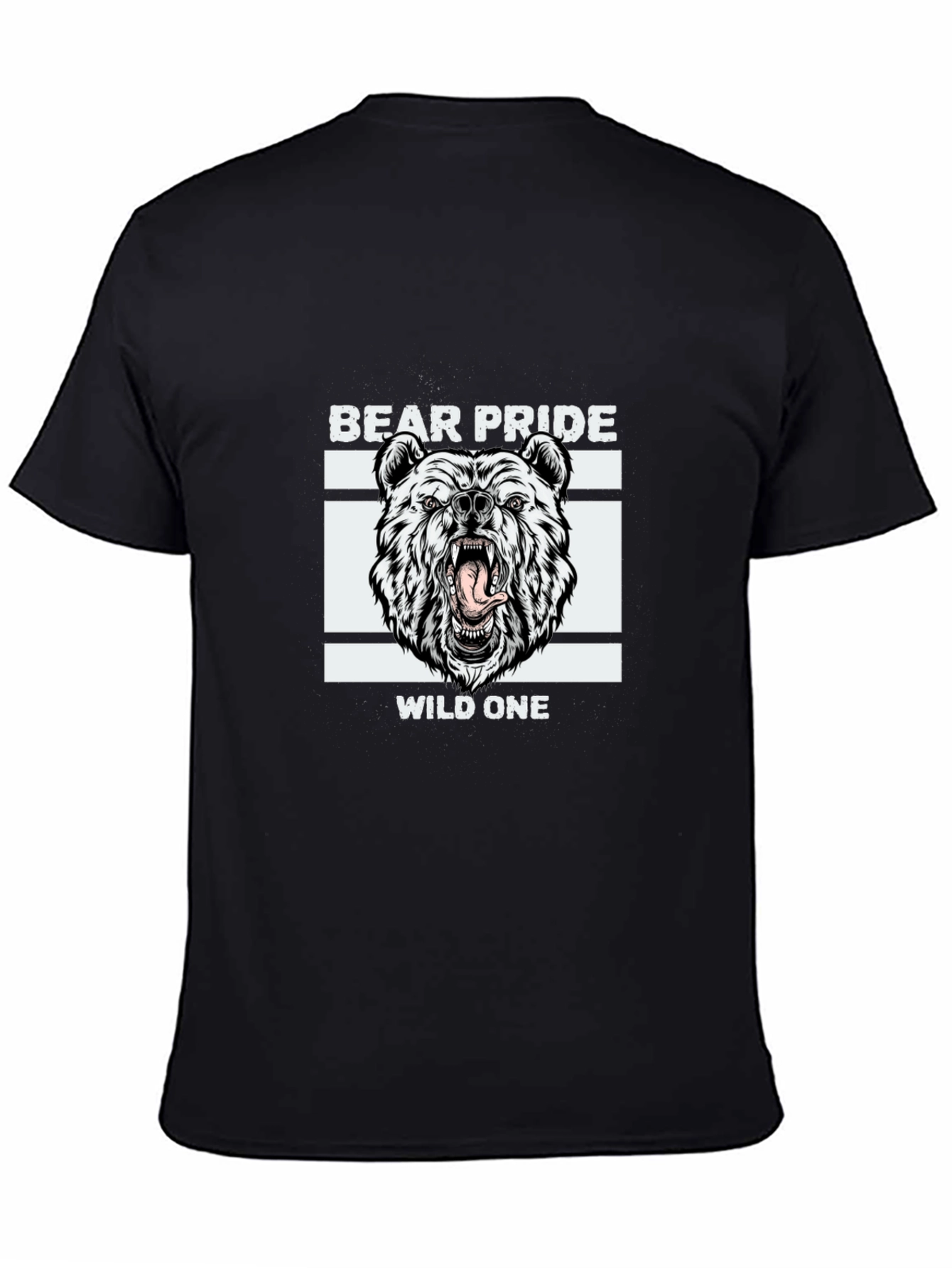 Bear Pride Wild One Graphic T-Shirt - Black