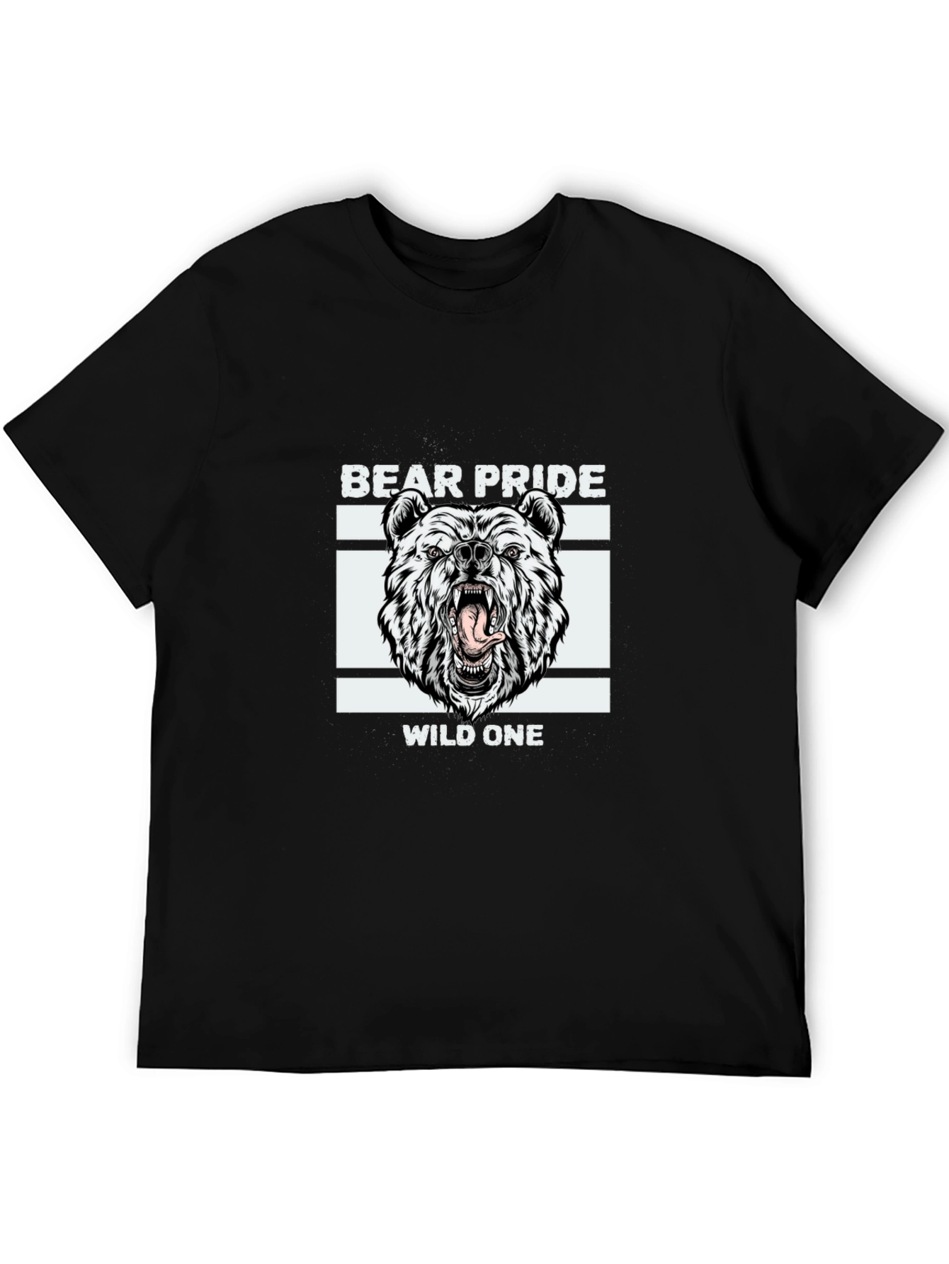 Bear Pride Wild One Graphic T-Shirt - Black
