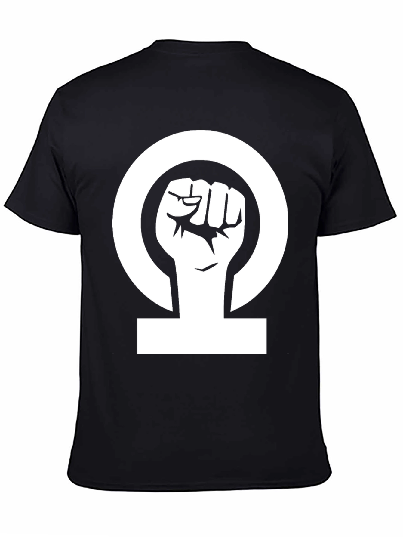 Feminist Fist T-Shirt - Black Cotton Graphic Tee