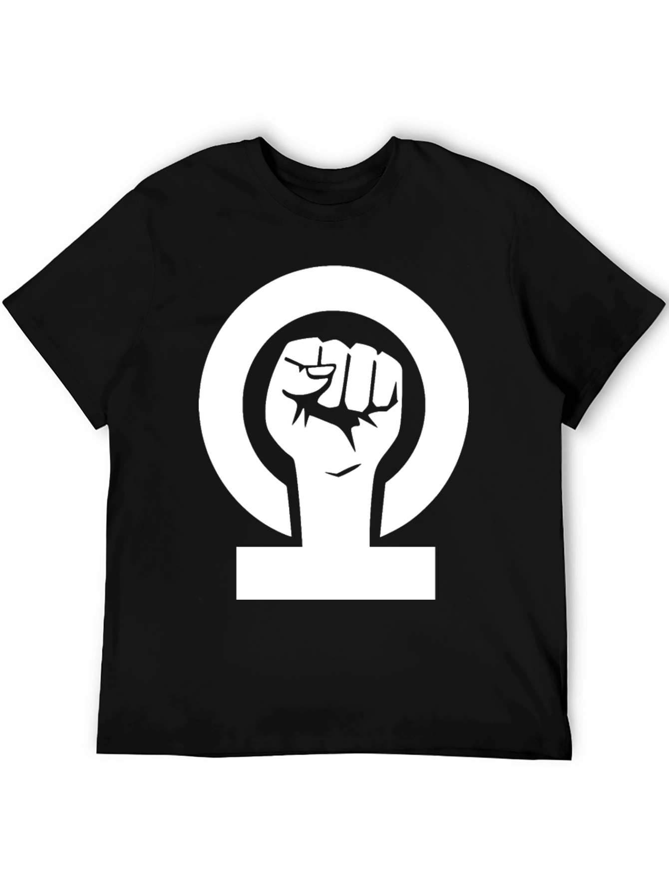 Feminist Fist T-Shirt - Black Cotton Graphic Tee