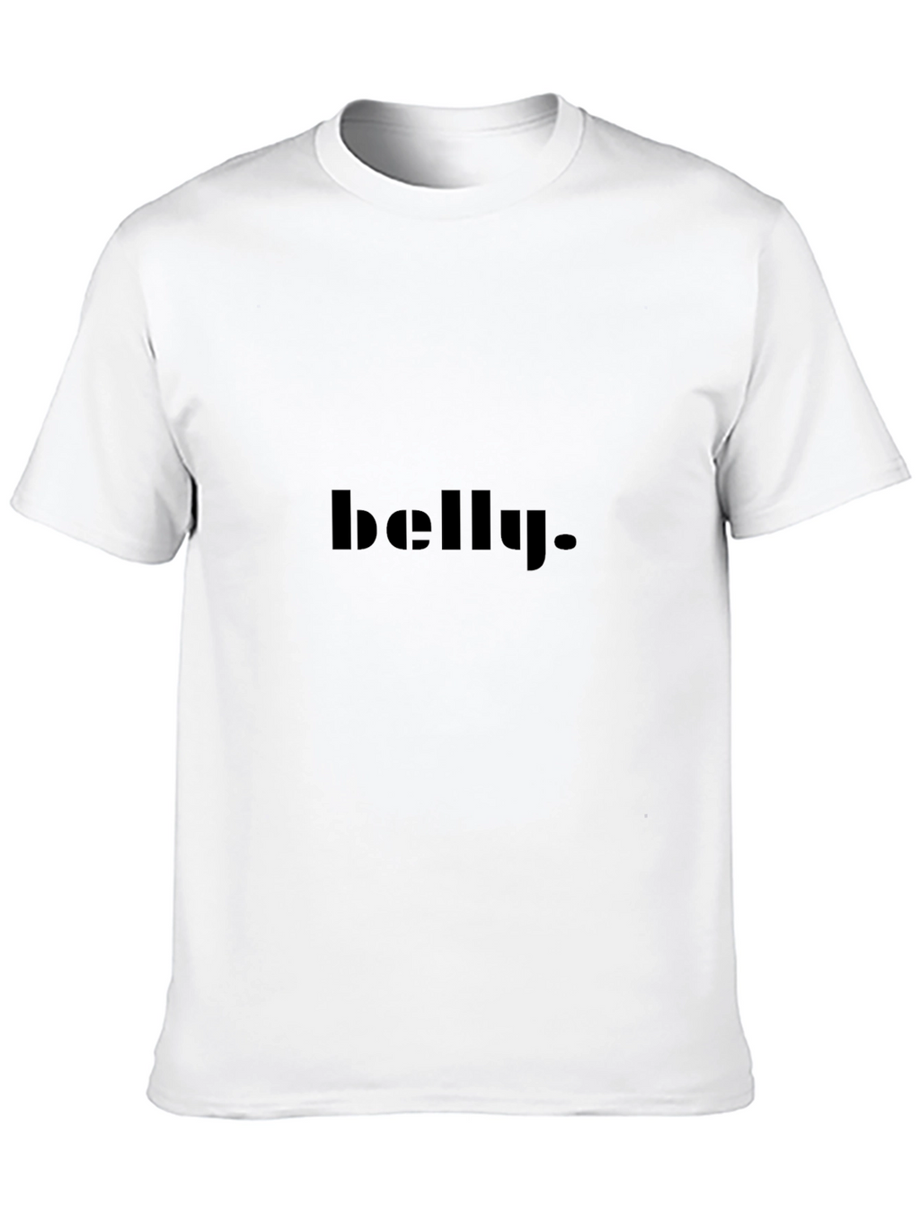 Mens belly. Black Graphic Tee