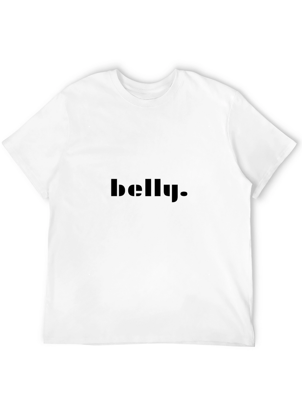 Mens belly. Black Graphic Tee