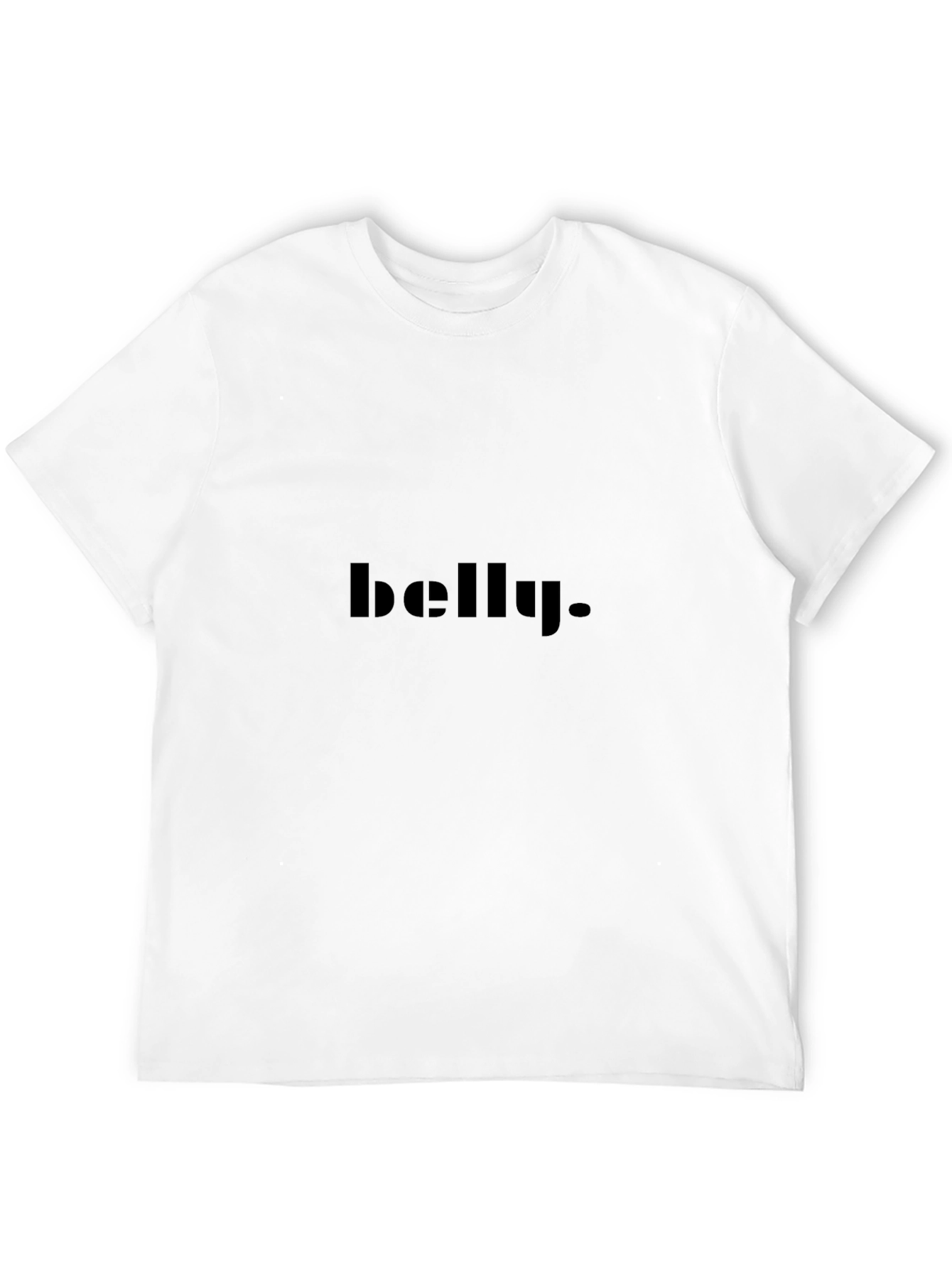 Mens belly. Black Graphic Tee