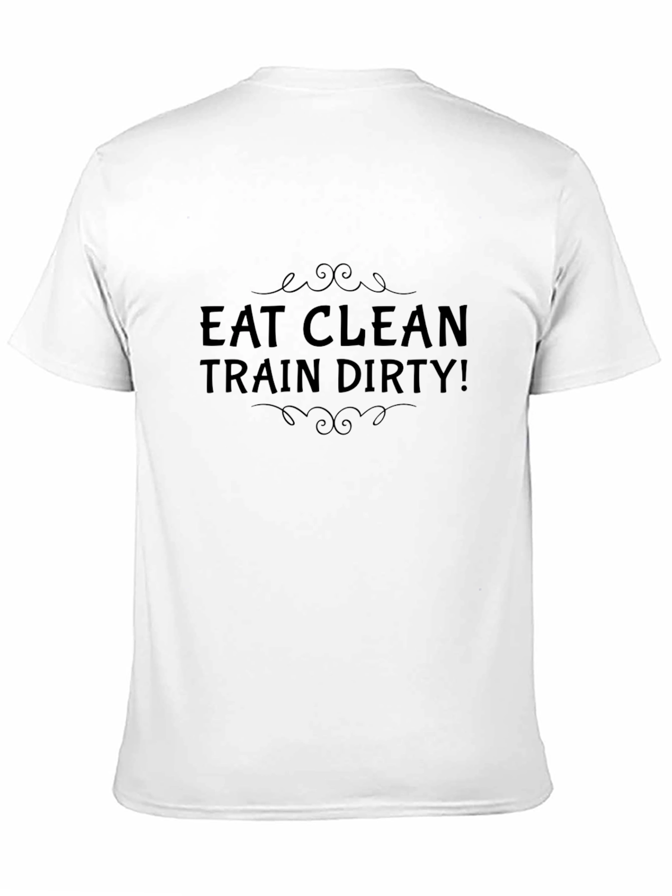 Eat Clean Train Dirty Black Graphic Tee