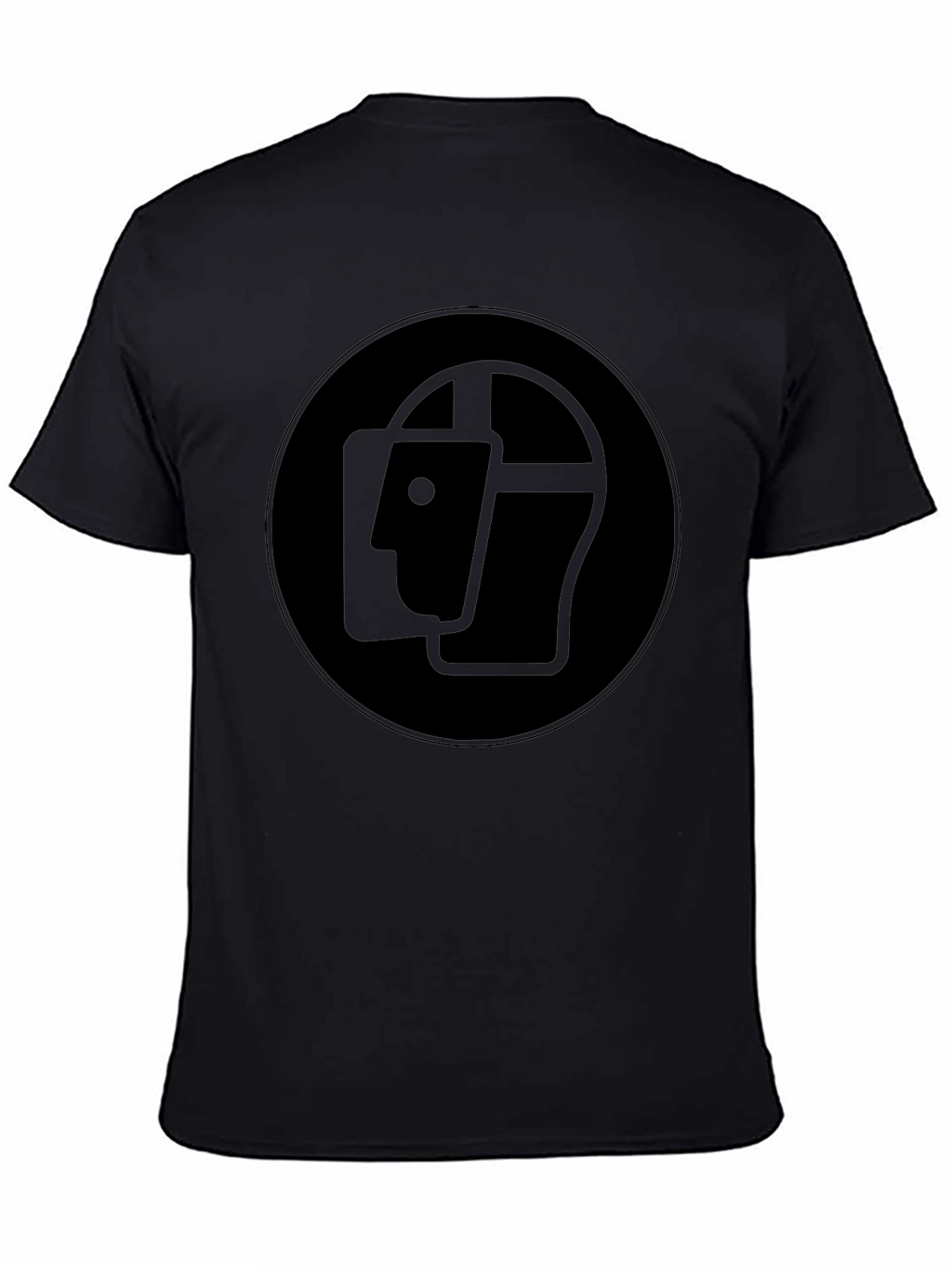 Abstract Head Graphic Black T-Shirt