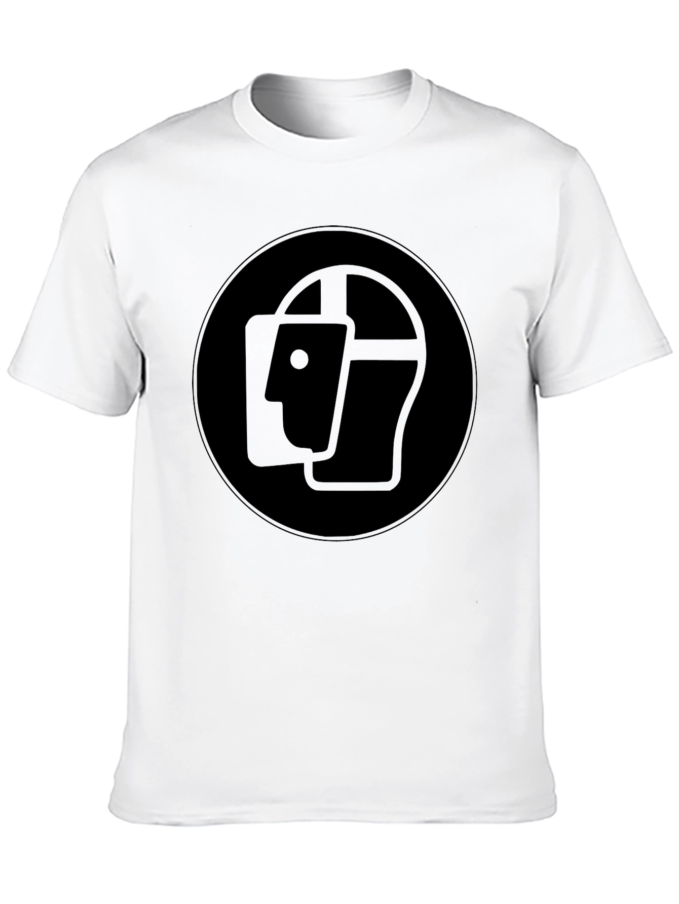 Abstract Head Graphic Black T-Shirt