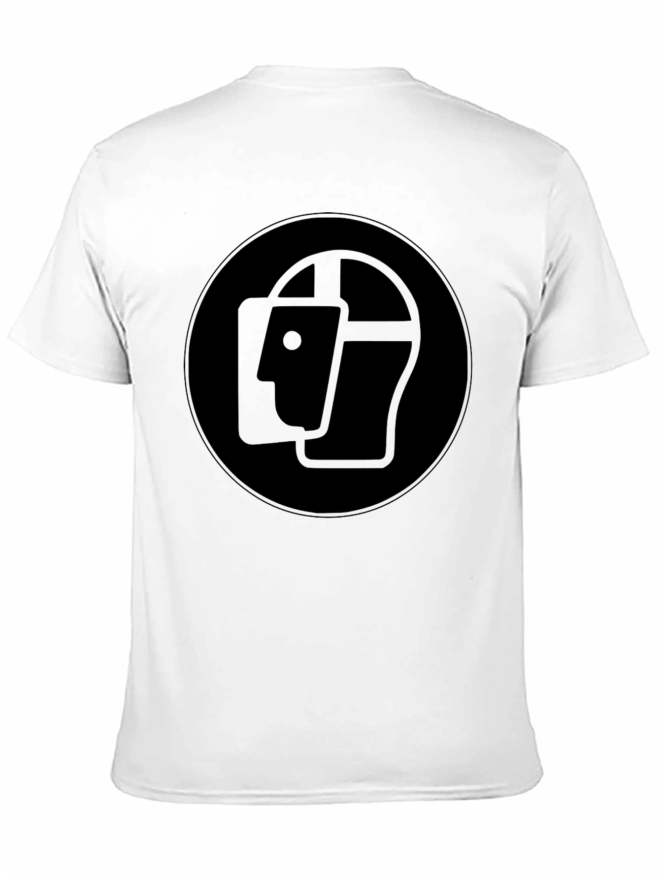 Abstract Head Graphic Black T-Shirt