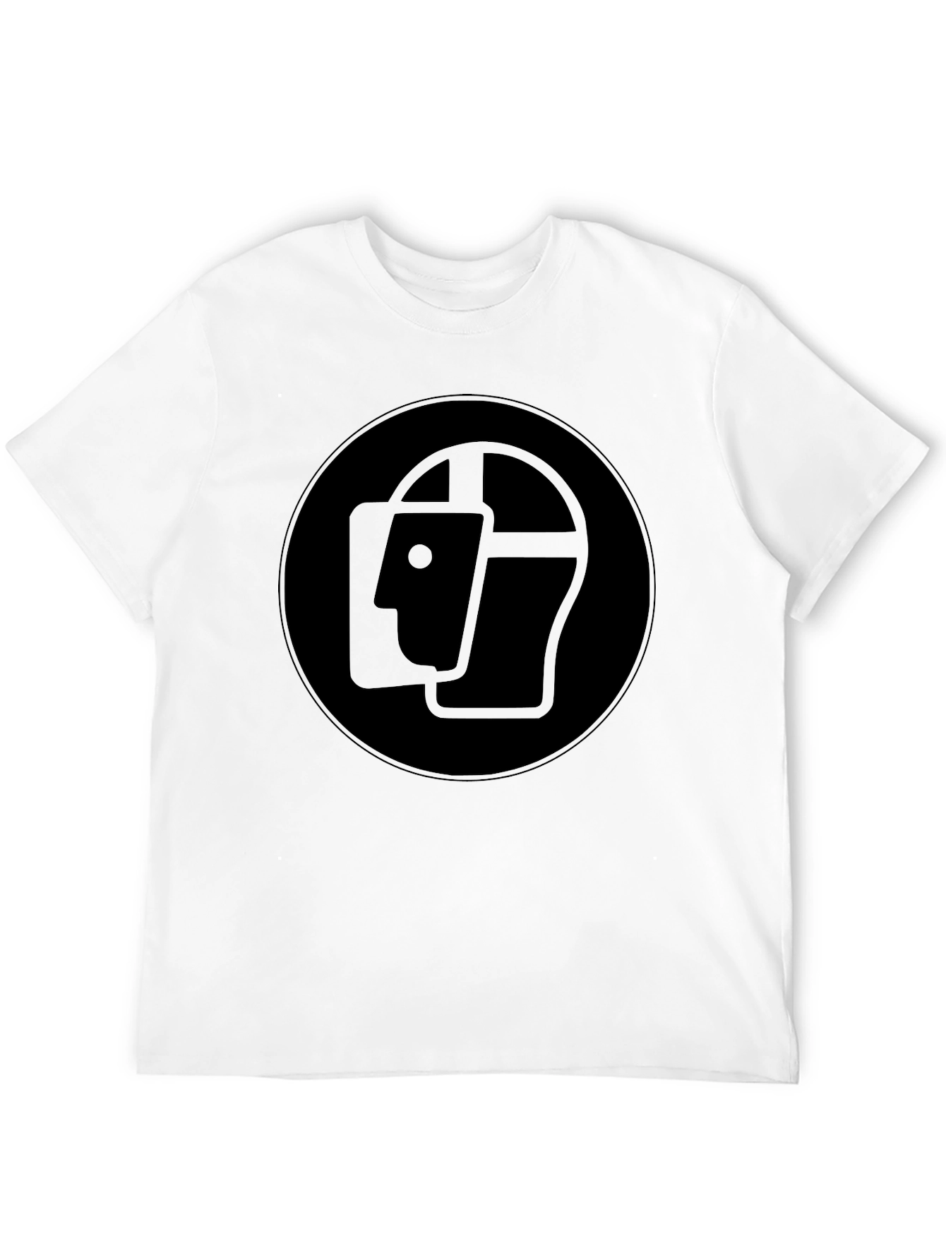Abstract Head Graphic Black T-Shirt