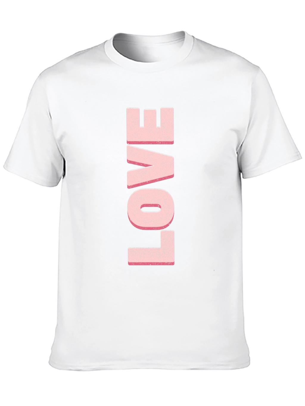 Love T-Shirt - Pink Letter Print
