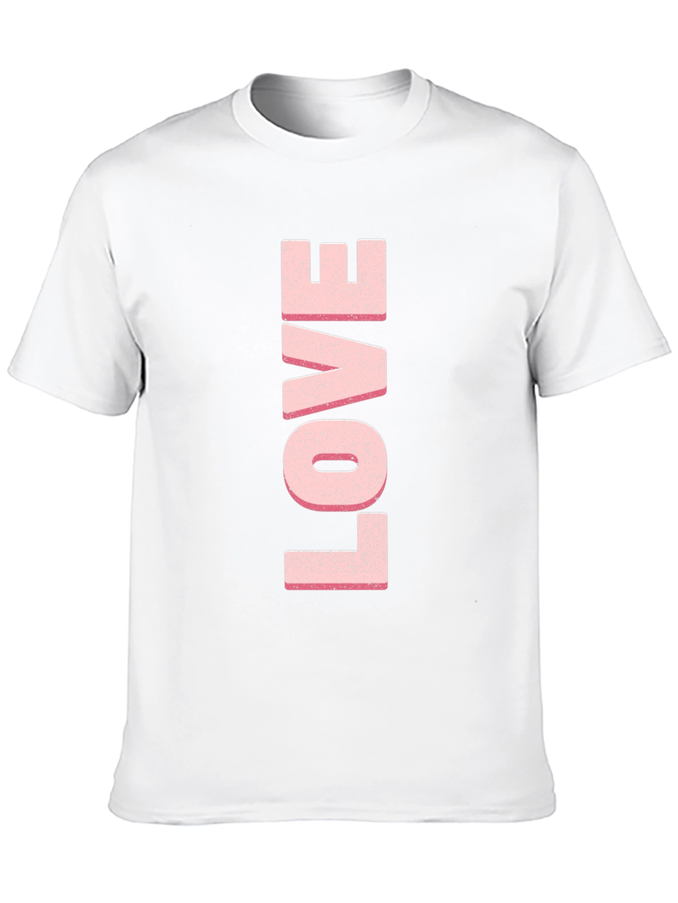 Love T-Shirt - Pink Letter Print