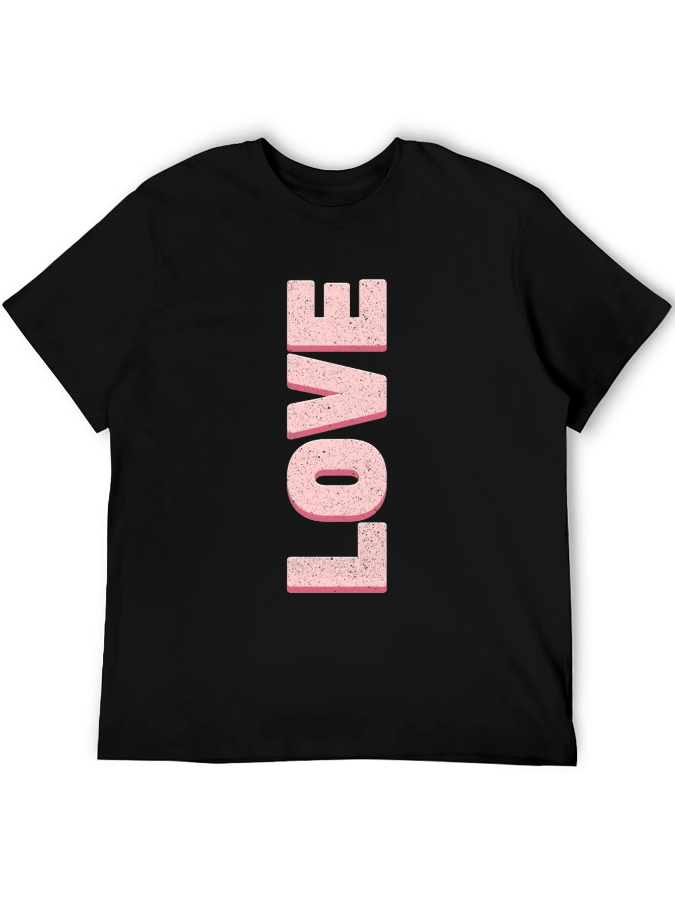 Love T-Shirt - Pink Letter Print