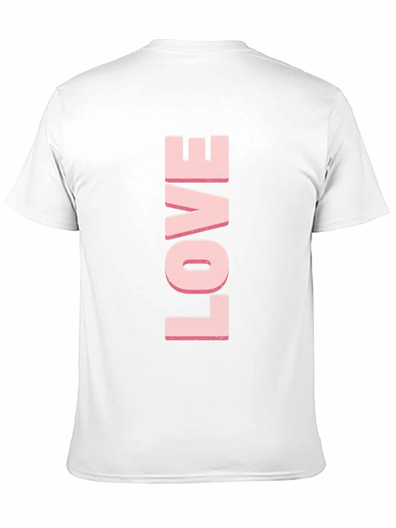Love T-Shirt - Pink Letter Print