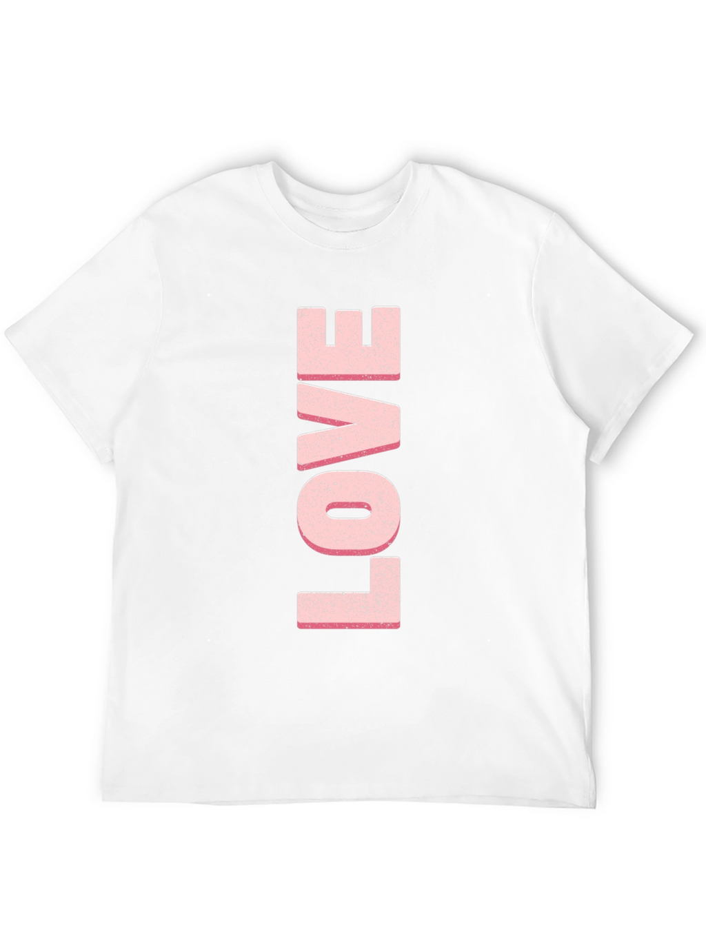 Love T-Shirt - Pink Letter Print