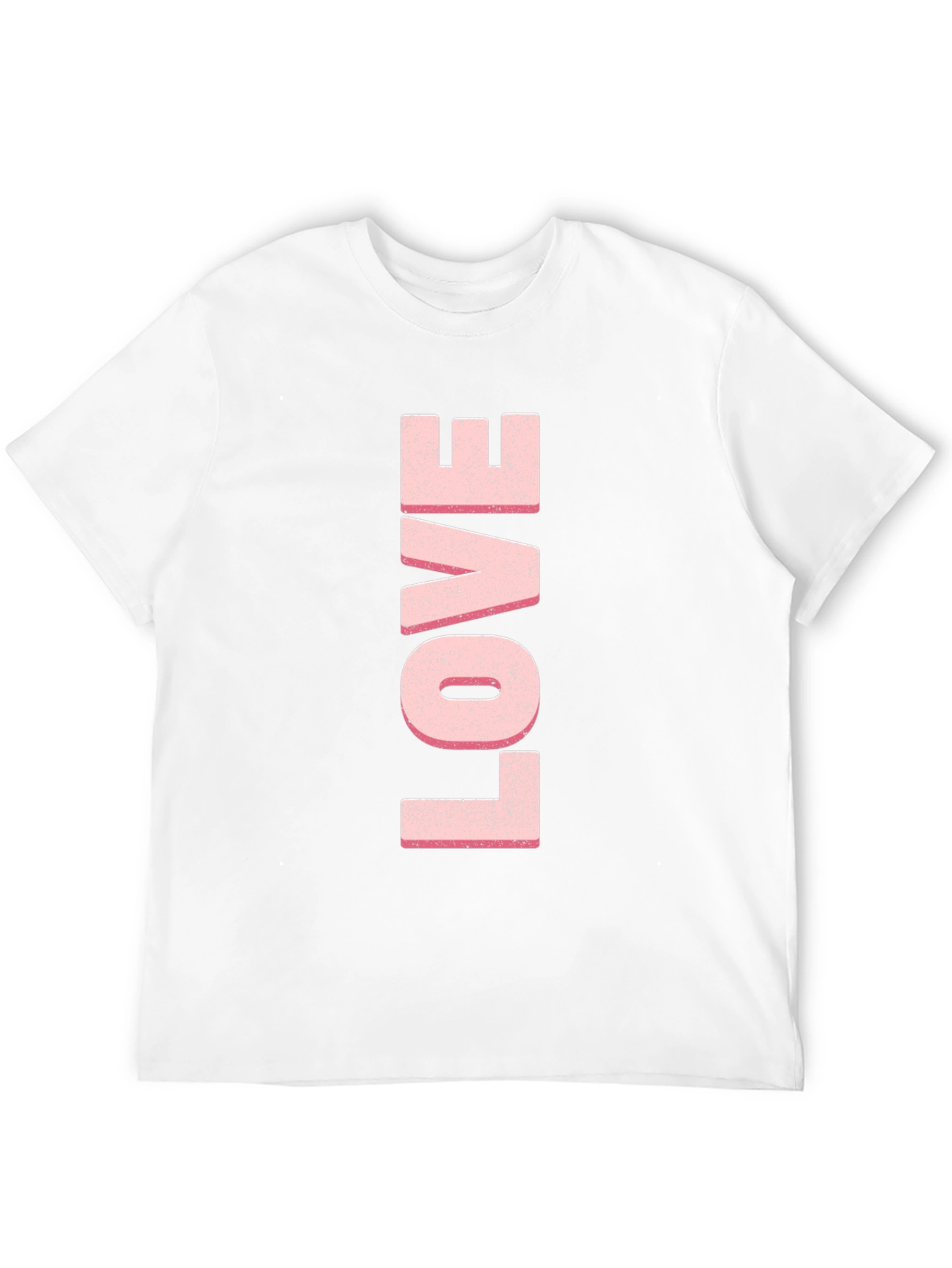 Love T-Shirt - Pink Letter Print