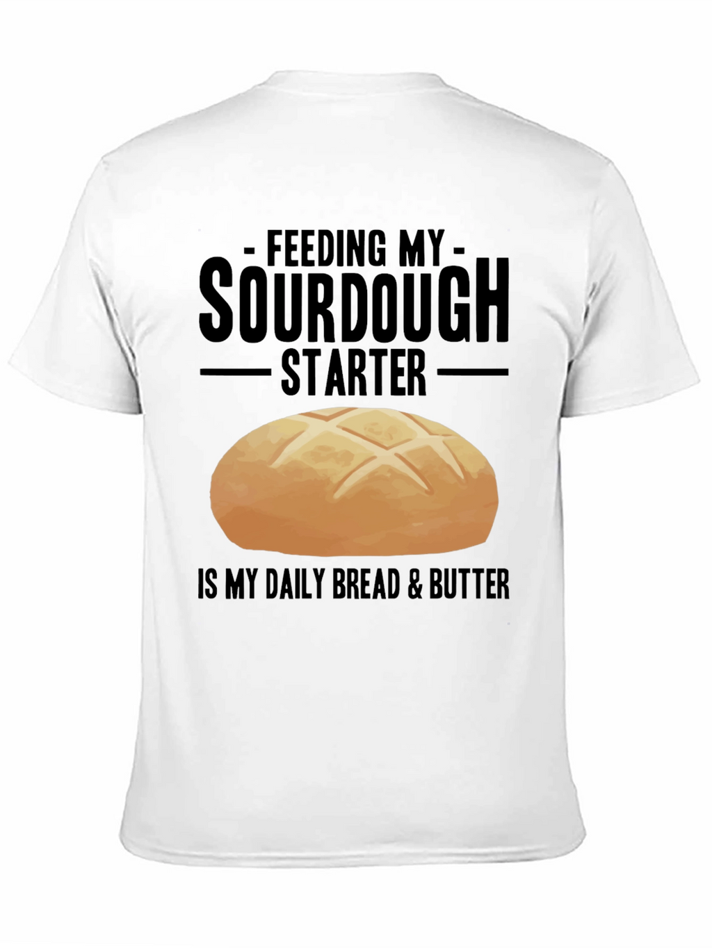 Sourdough Starter Black Graphic T-Shirt