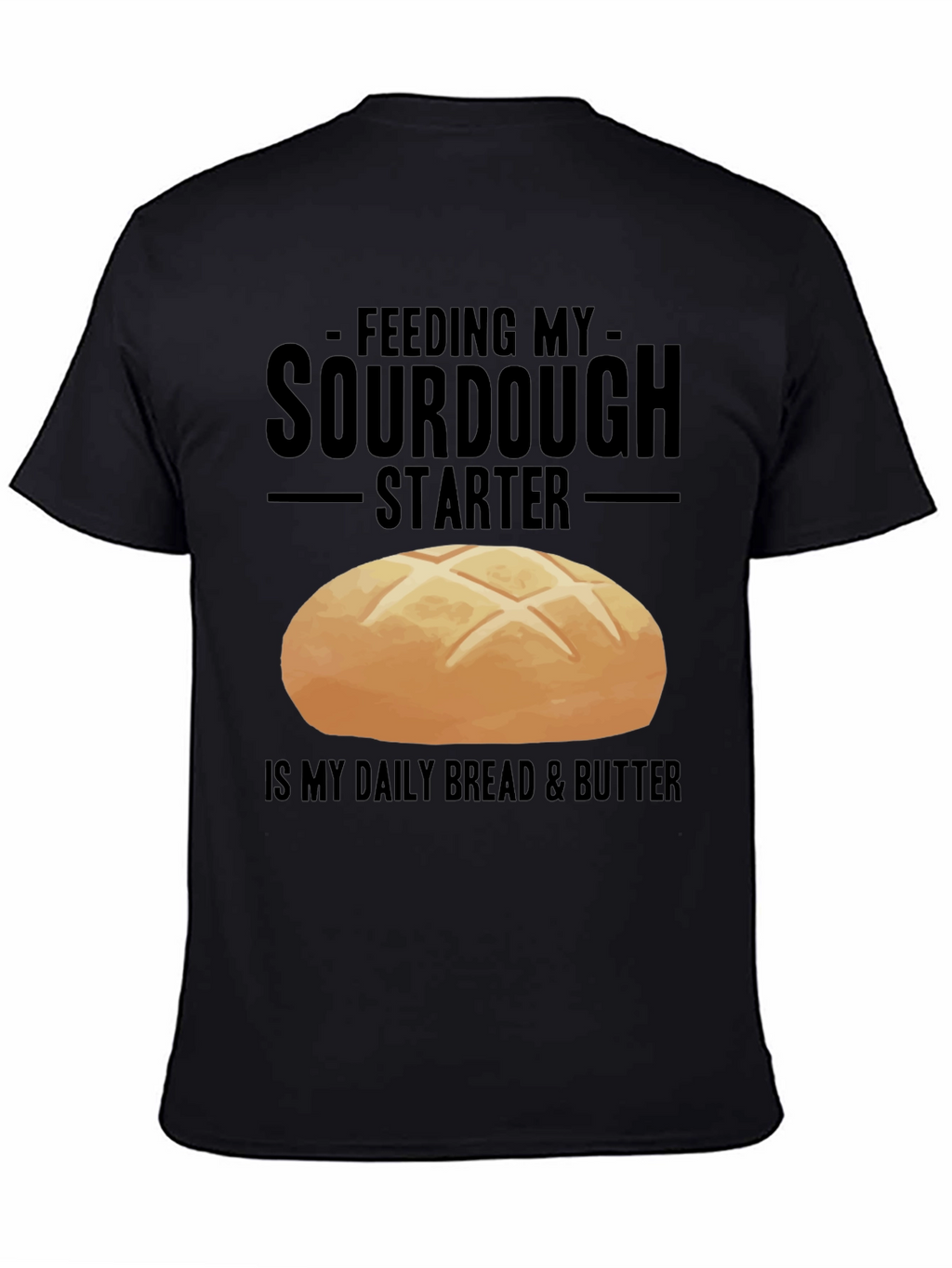 Sourdough Starter Black Graphic T-Shirt