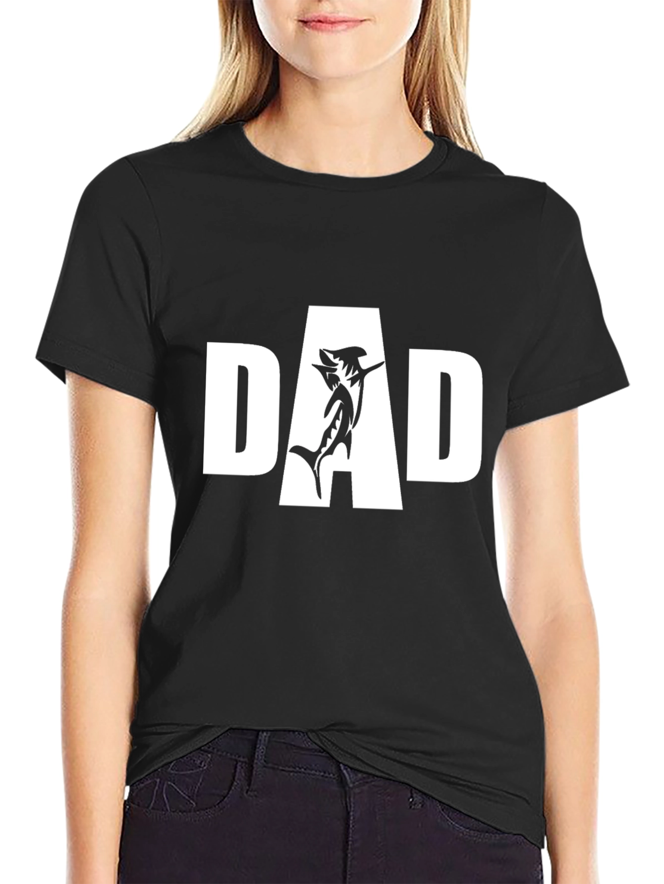 DAD Shark Graphic T-Shirt