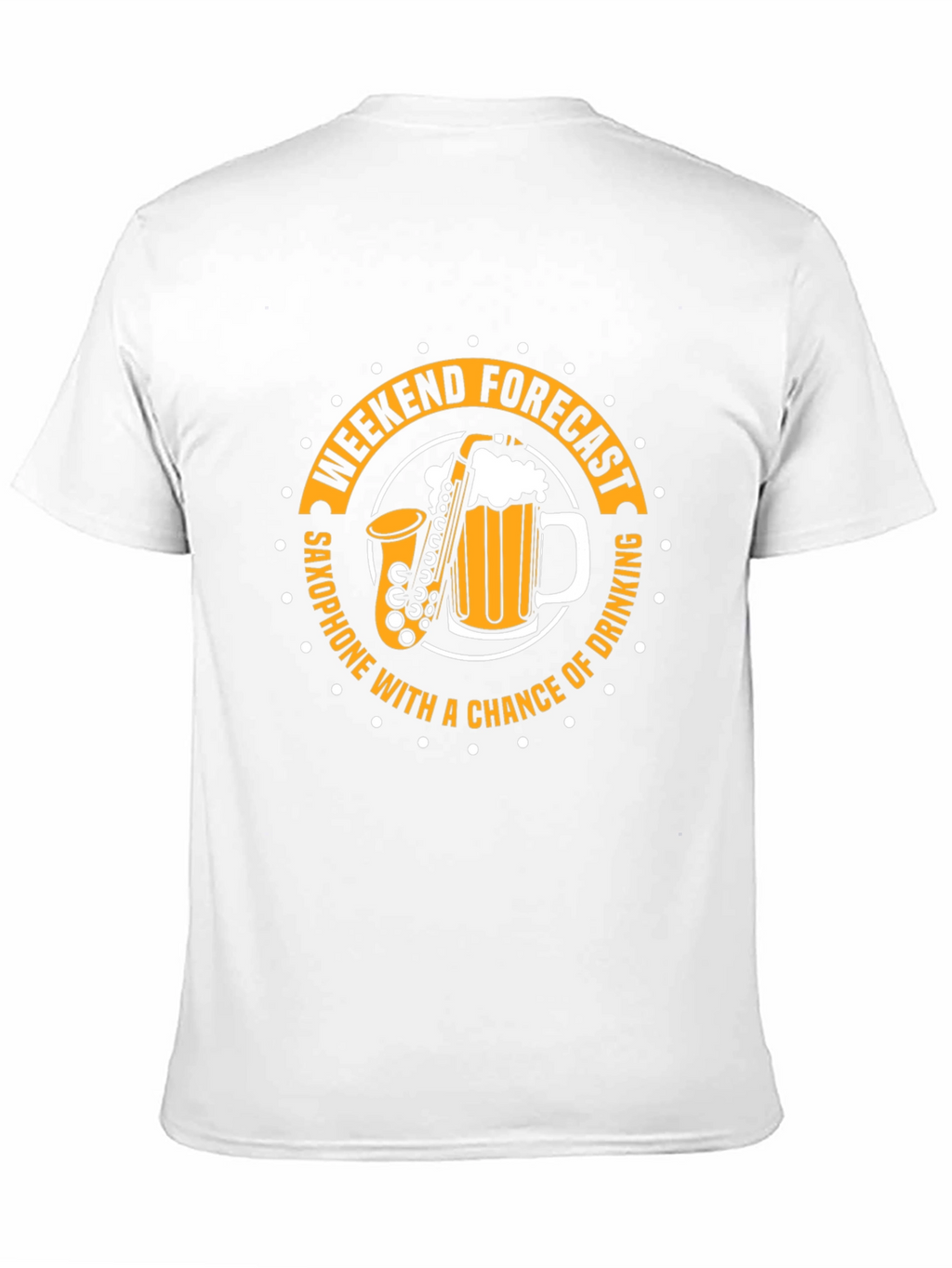 Weekend Forecast Saxophone and Drinking T-Shirt