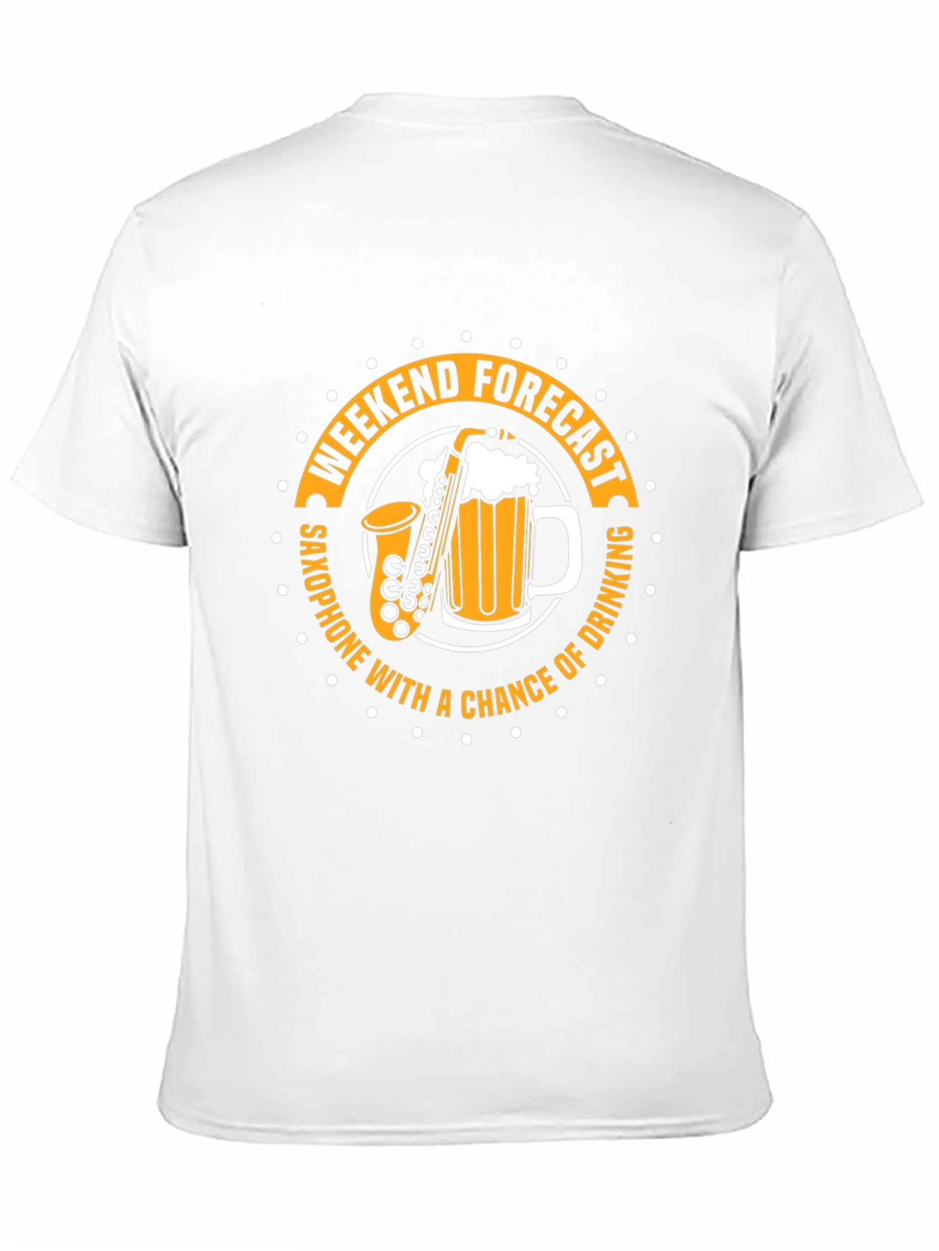Weekend Forecast Saxophone and Drinking T-Shirt