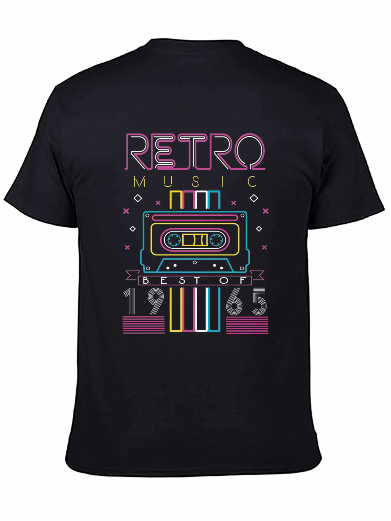 Retro Music 1965 Cassette Tape Graphic T-Shirt