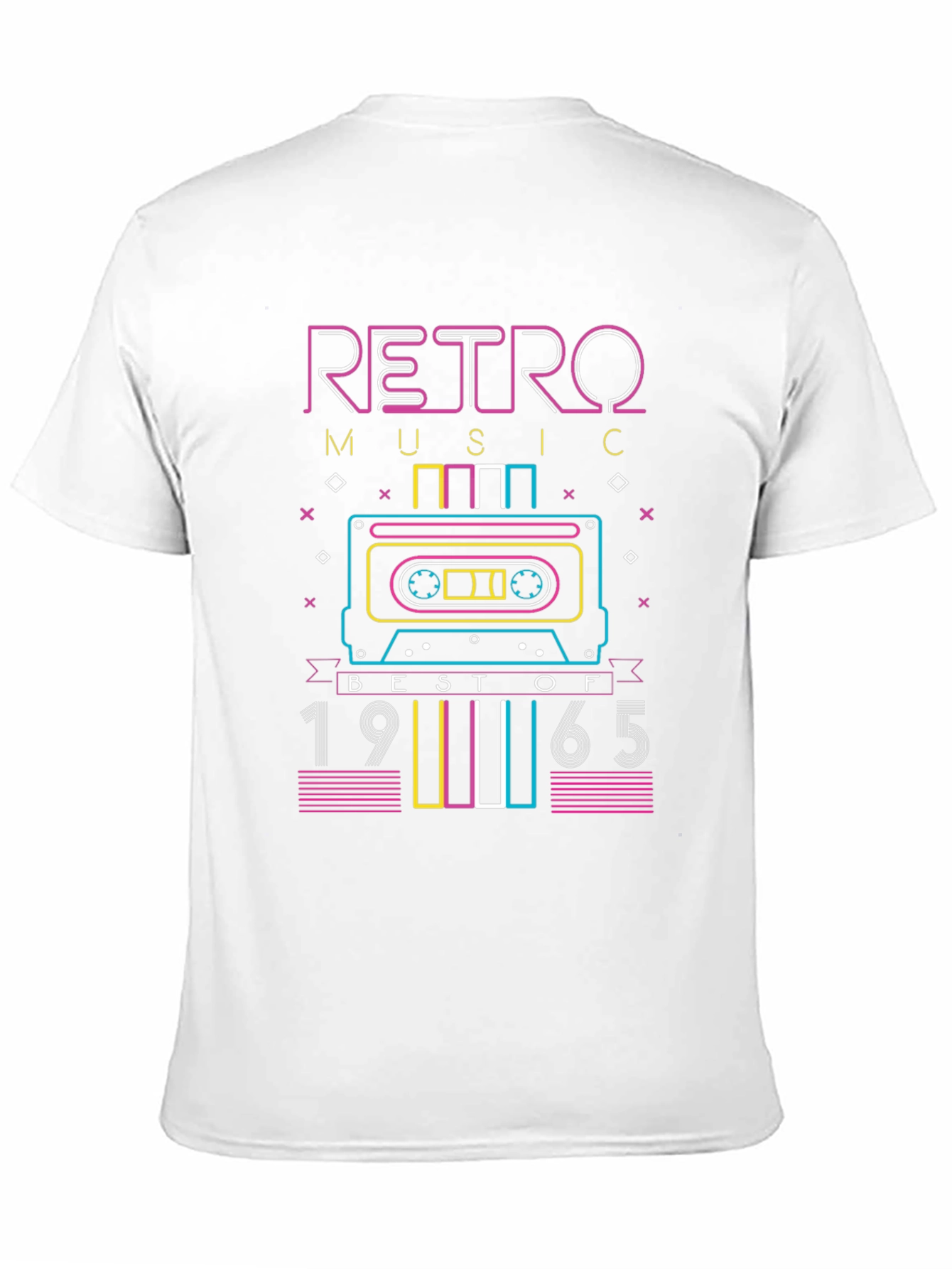 Retro Music 1965 Cassette Tape Graphic T-Shirt