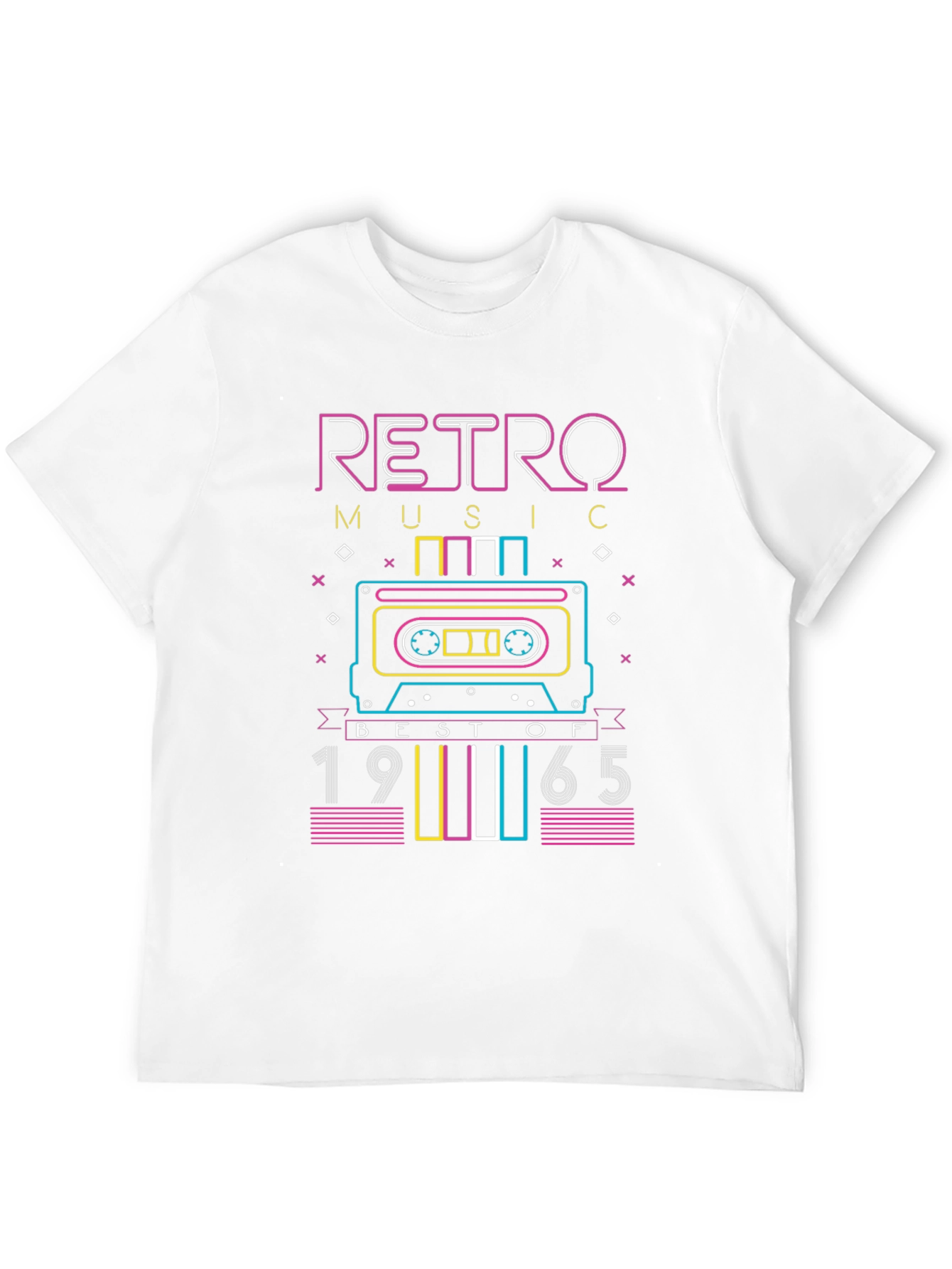 Retro Music 1965 Cassette Tape Graphic T-Shirt