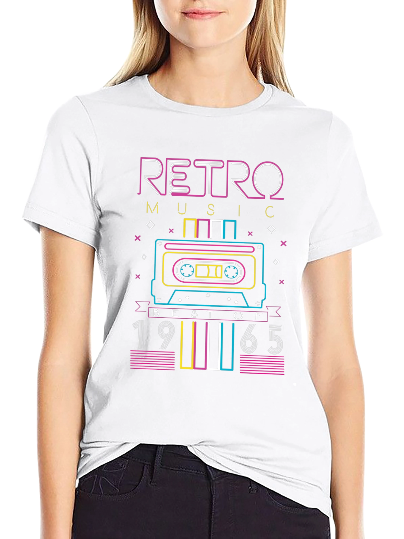 Retro Music 1965 Cassette Tape Graphic T-Shirt