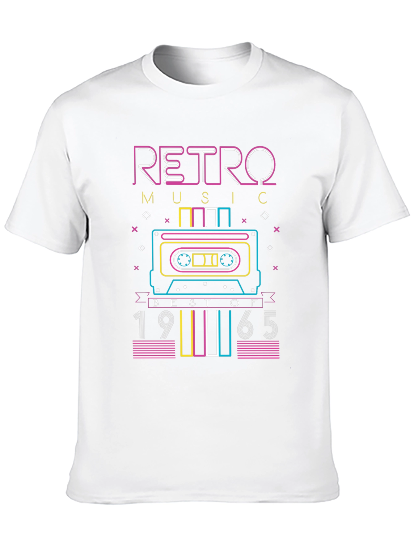 Retro Music 1965 Cassette Tape Graphic T-Shirt