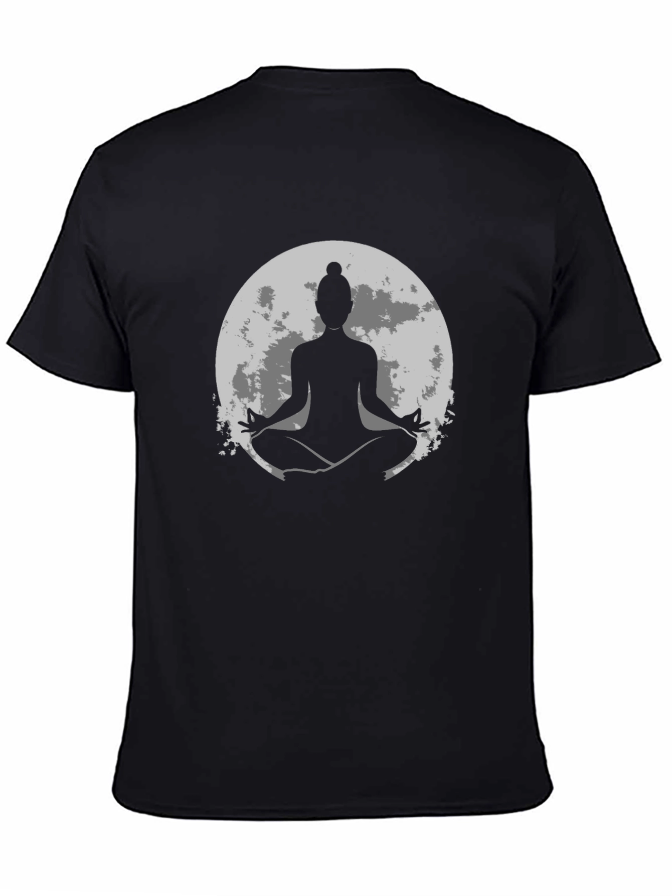 Yoga Moon Graphic Tee - Mens Black T-Shirt