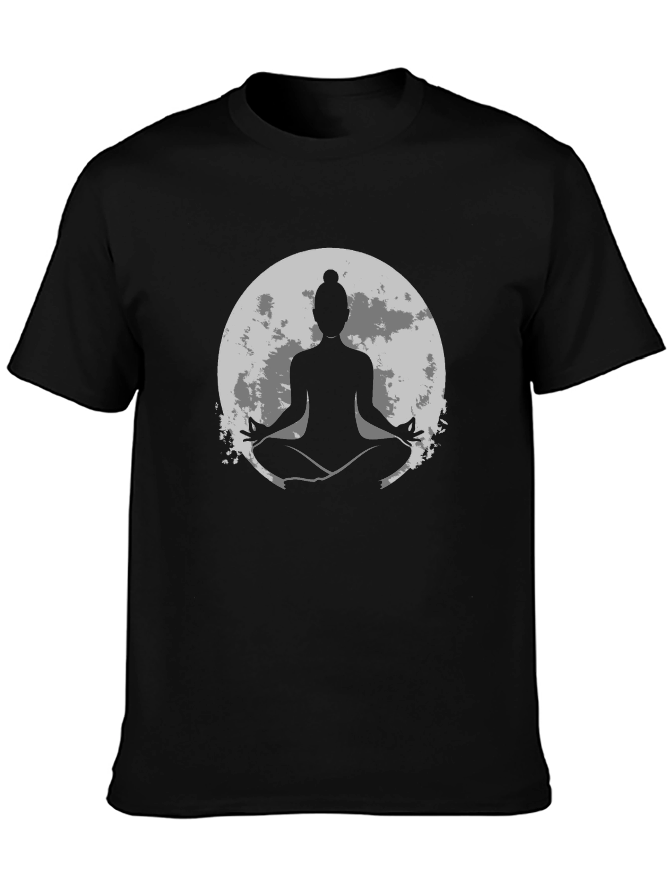 Yoga Moon Graphic Tee - Mens Black T-Shirt
