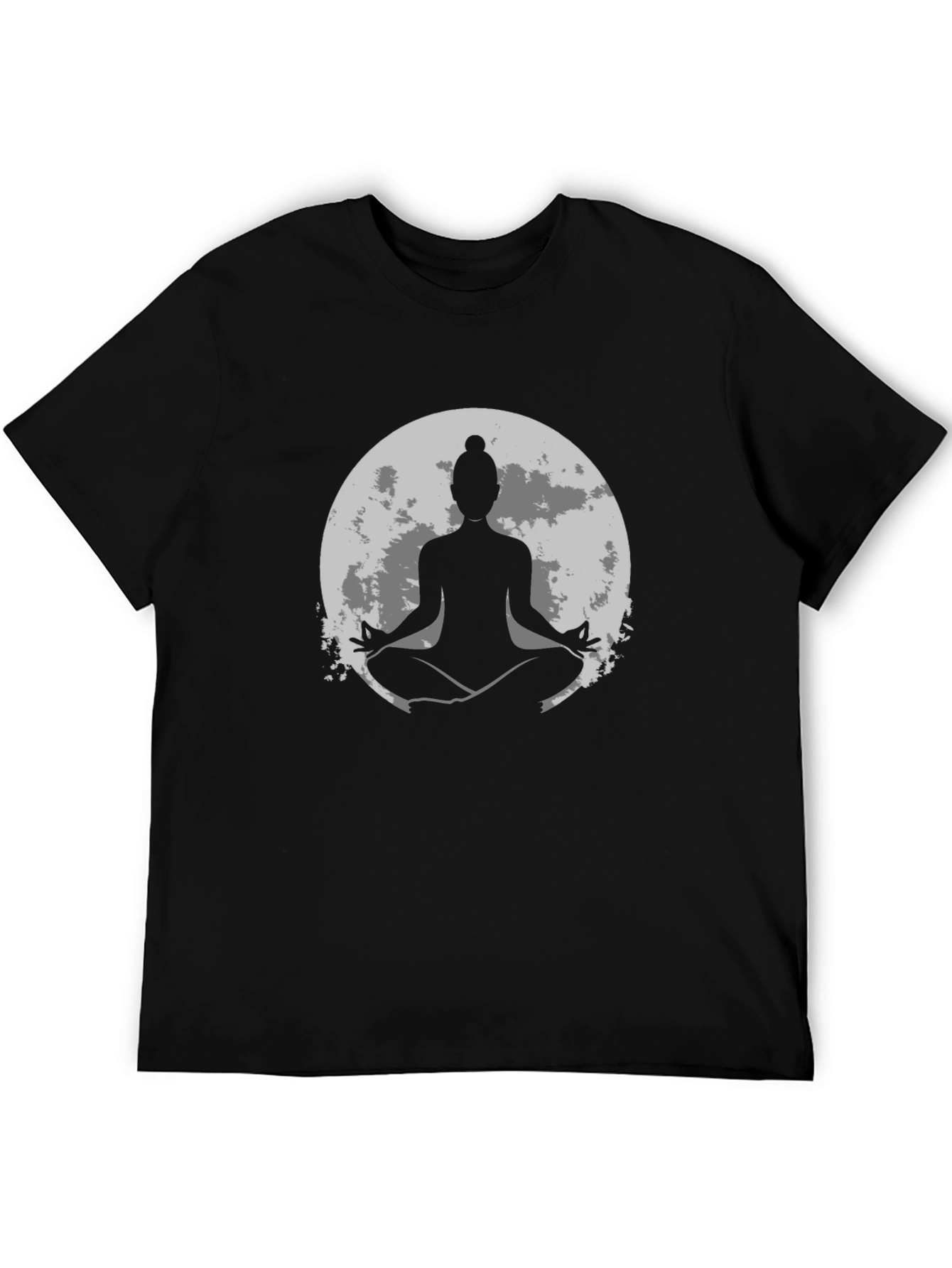 Yoga Moon Graphic Tee - Mens Black T-Shirt