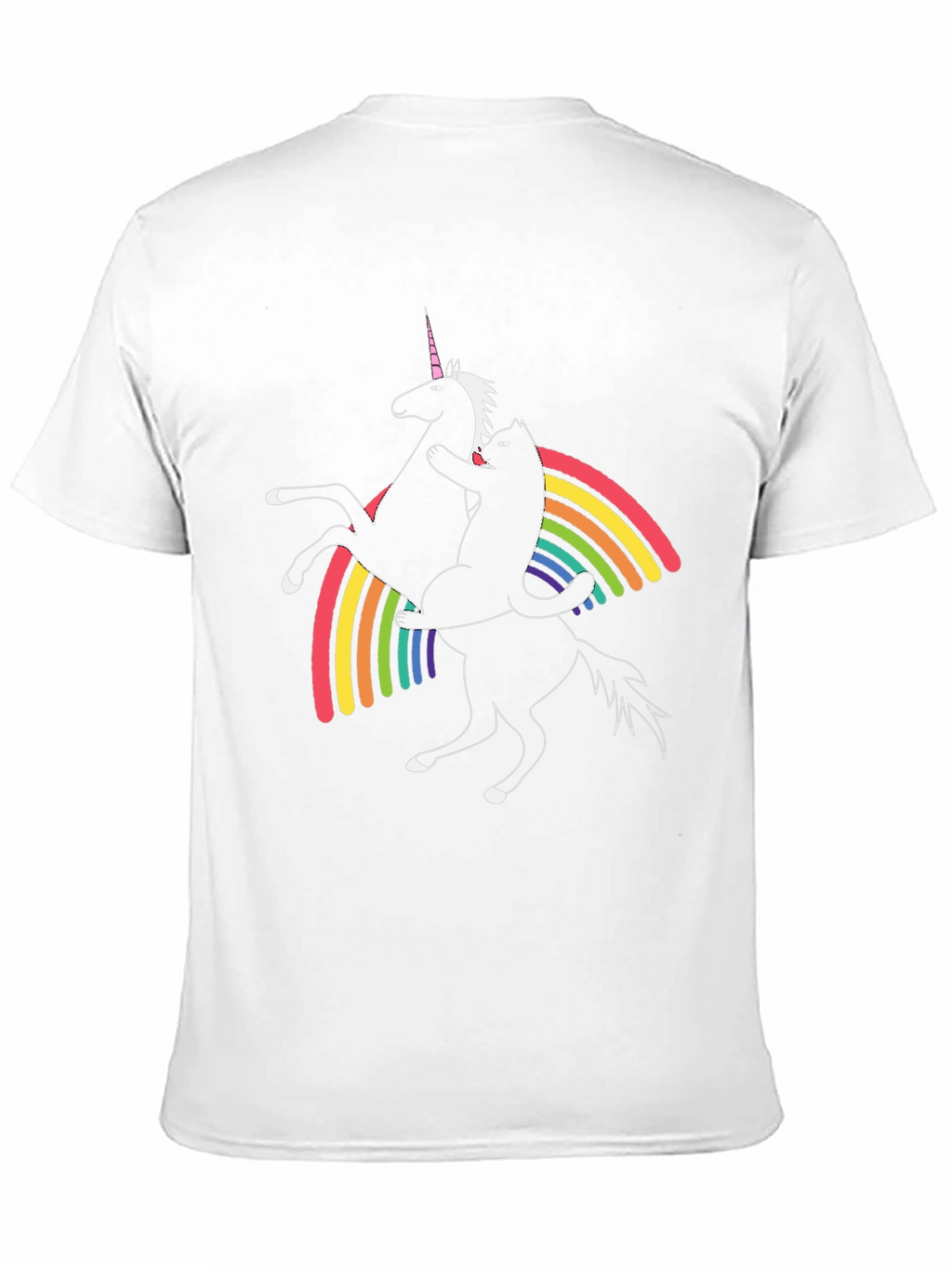 Cat Riding Unicorn T-Shirt