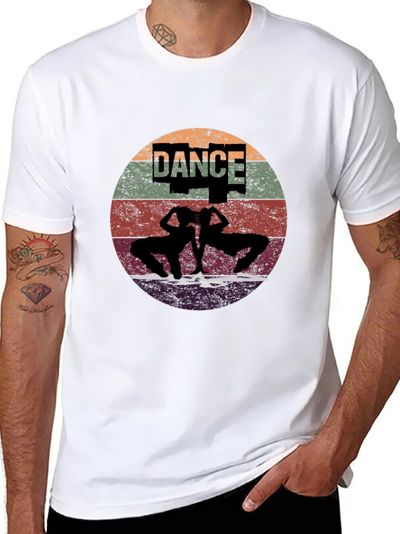 Retro Dance Silhouette Graphic Tee