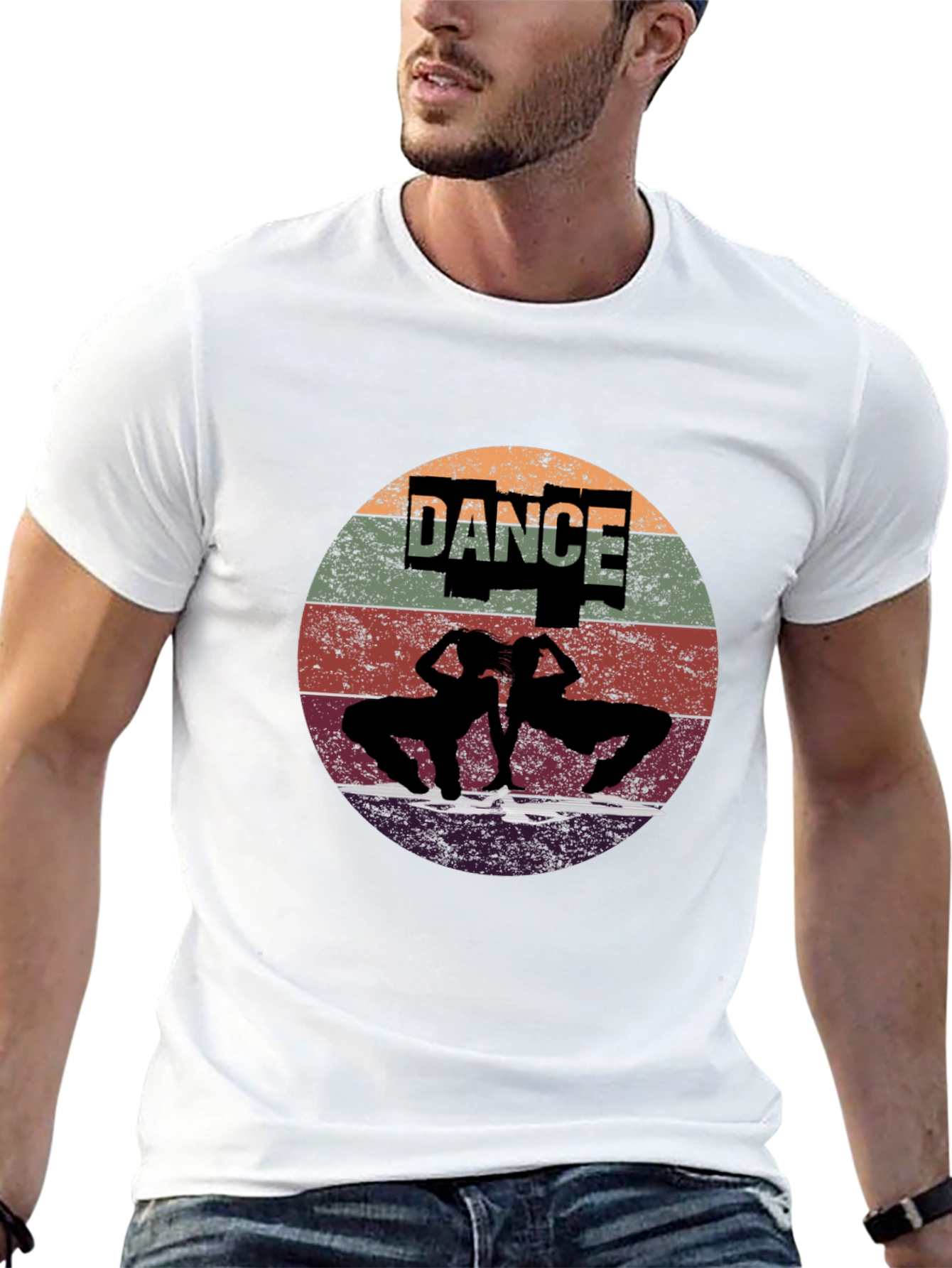 Retro Dance Silhouette Graphic Tee
