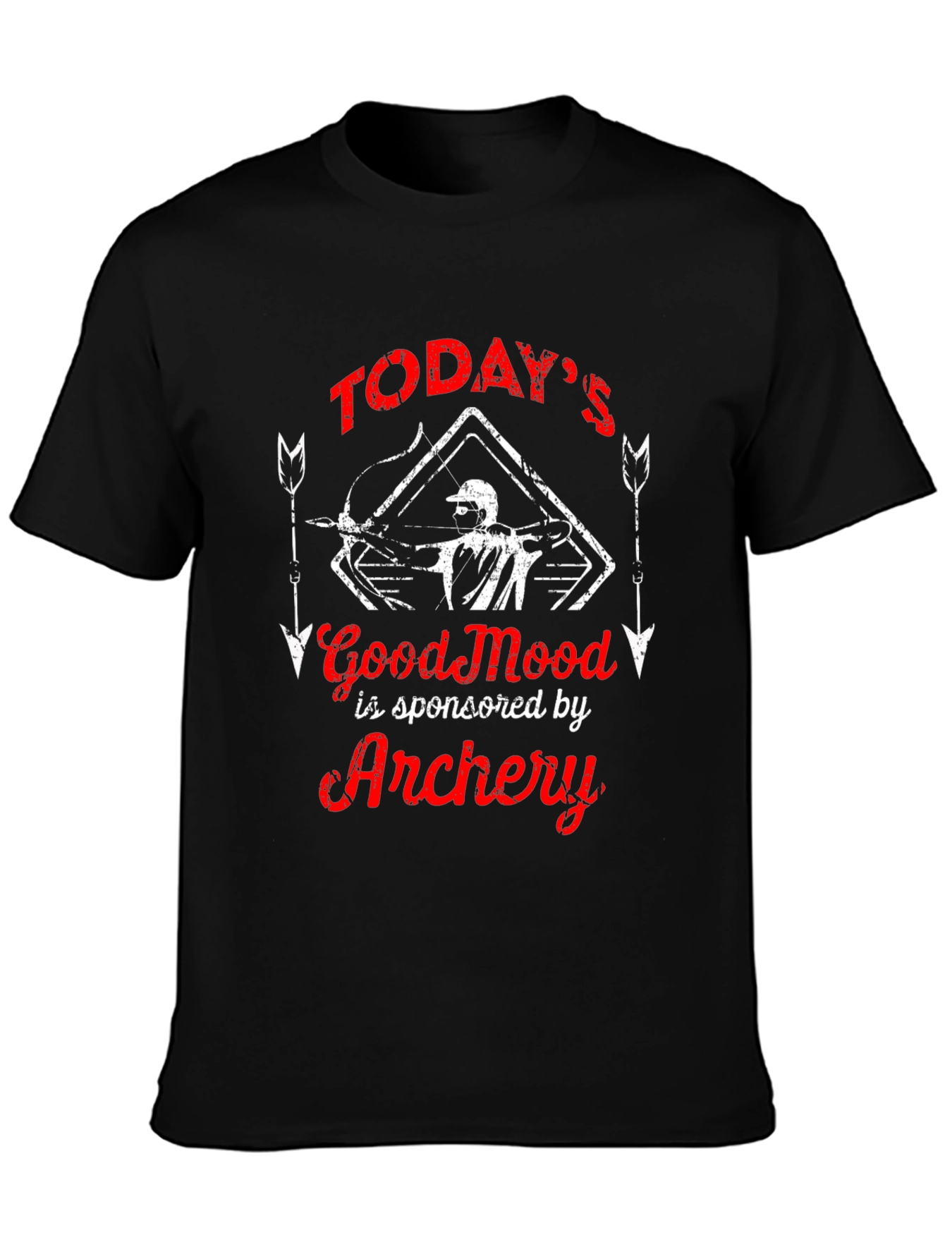 Archery T-Shirt - Todays Good Mood Archery Funny Tee