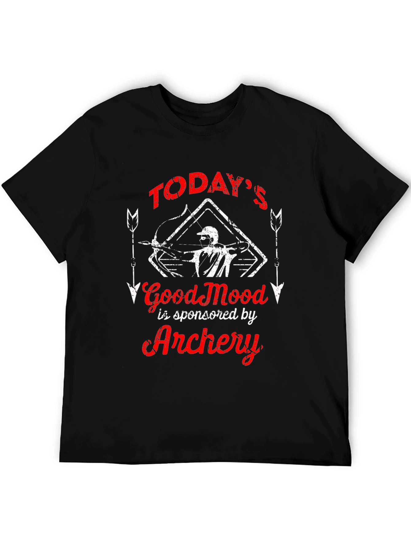 Archery T-Shirt - Todays Good Mood Archery Funny Tee