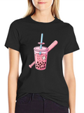 Bubble Tea Baseball Graphic Tee