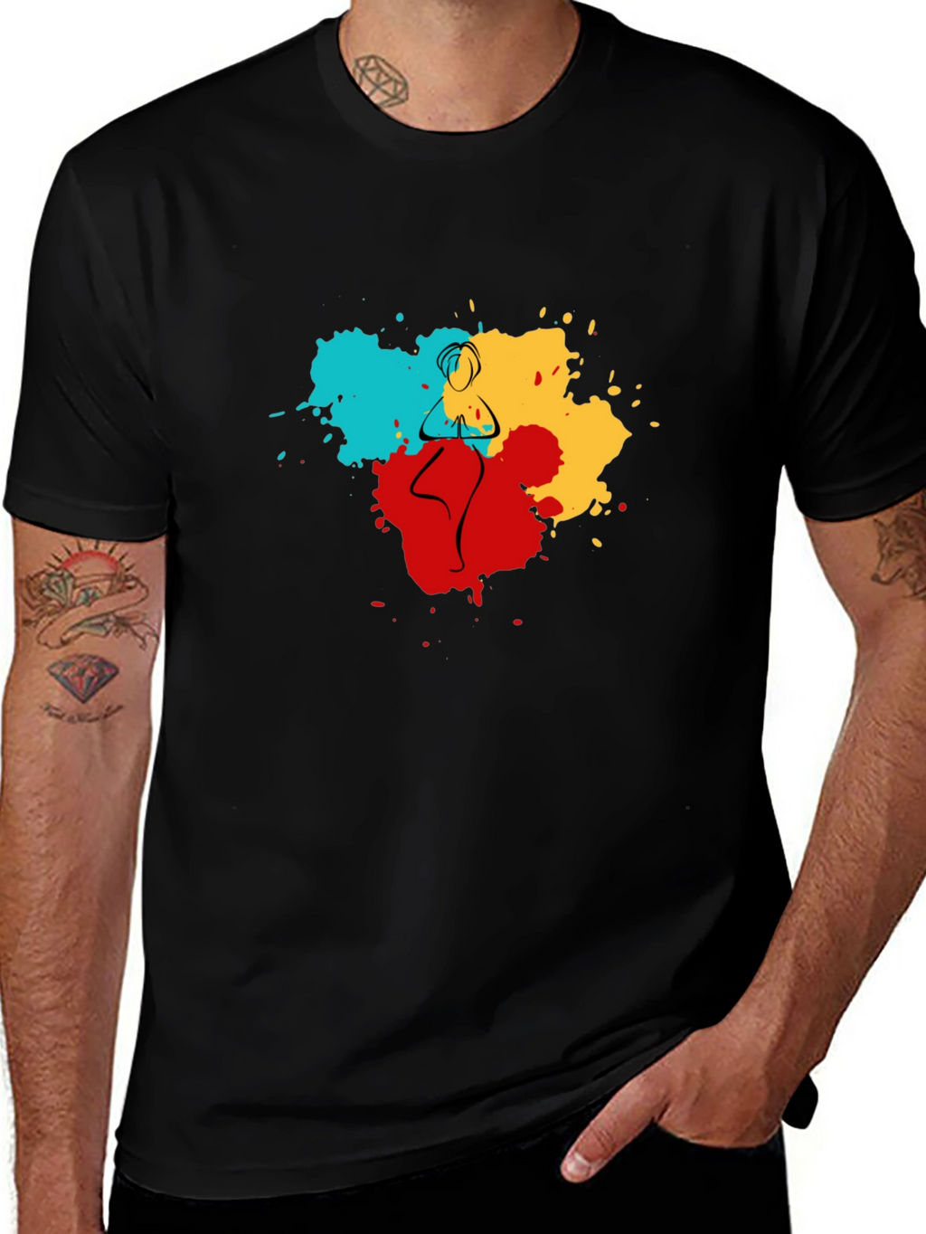 Yoga Pose Art T-Shirt