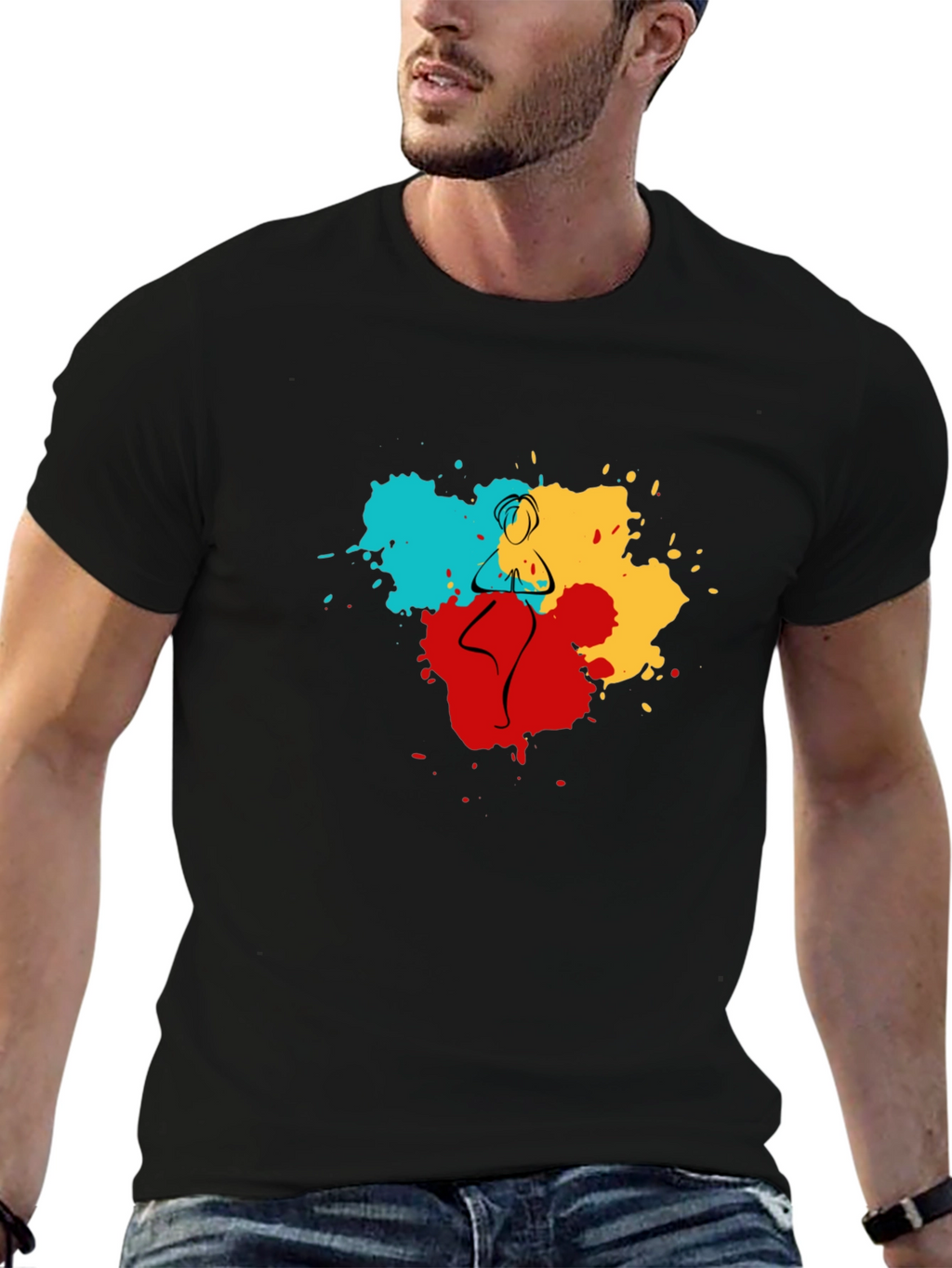 Yoga Pose Art T-Shirt