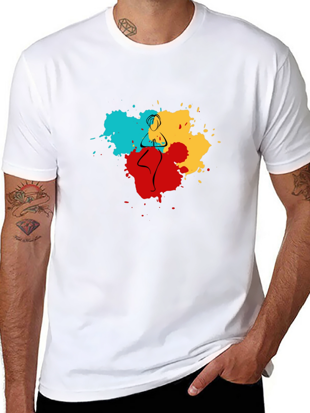 Yoga Pose Art T-Shirt