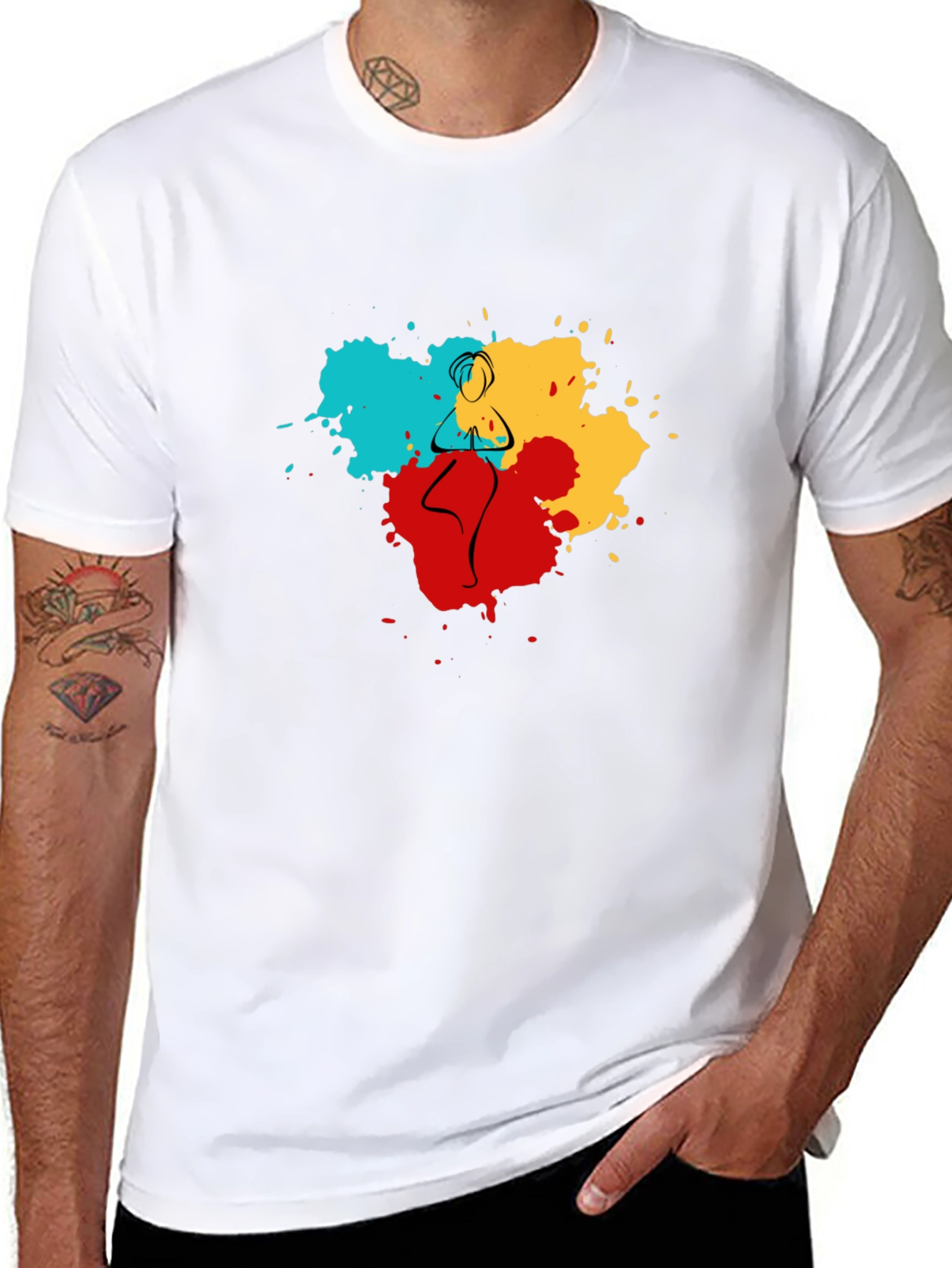 Yoga Pose Art T-Shirt