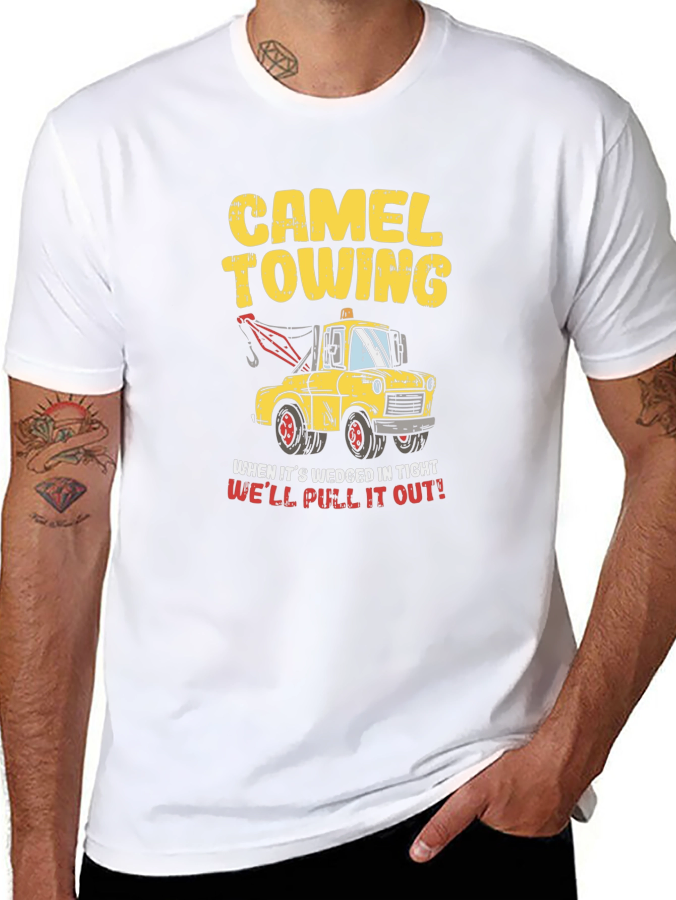 Camel Towing T-Shirt: Funny Automotive Humor
