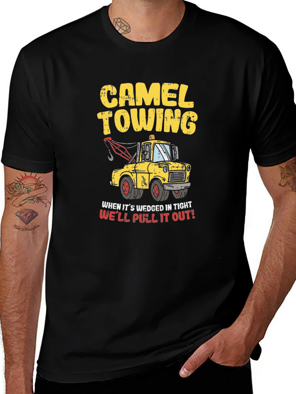 Camel Towing T-Shirt: Funny Automotive Humor