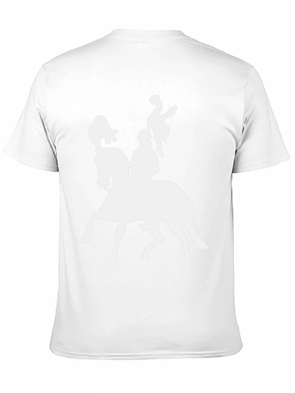 Black T-Shirt with Horse Rider Graphic