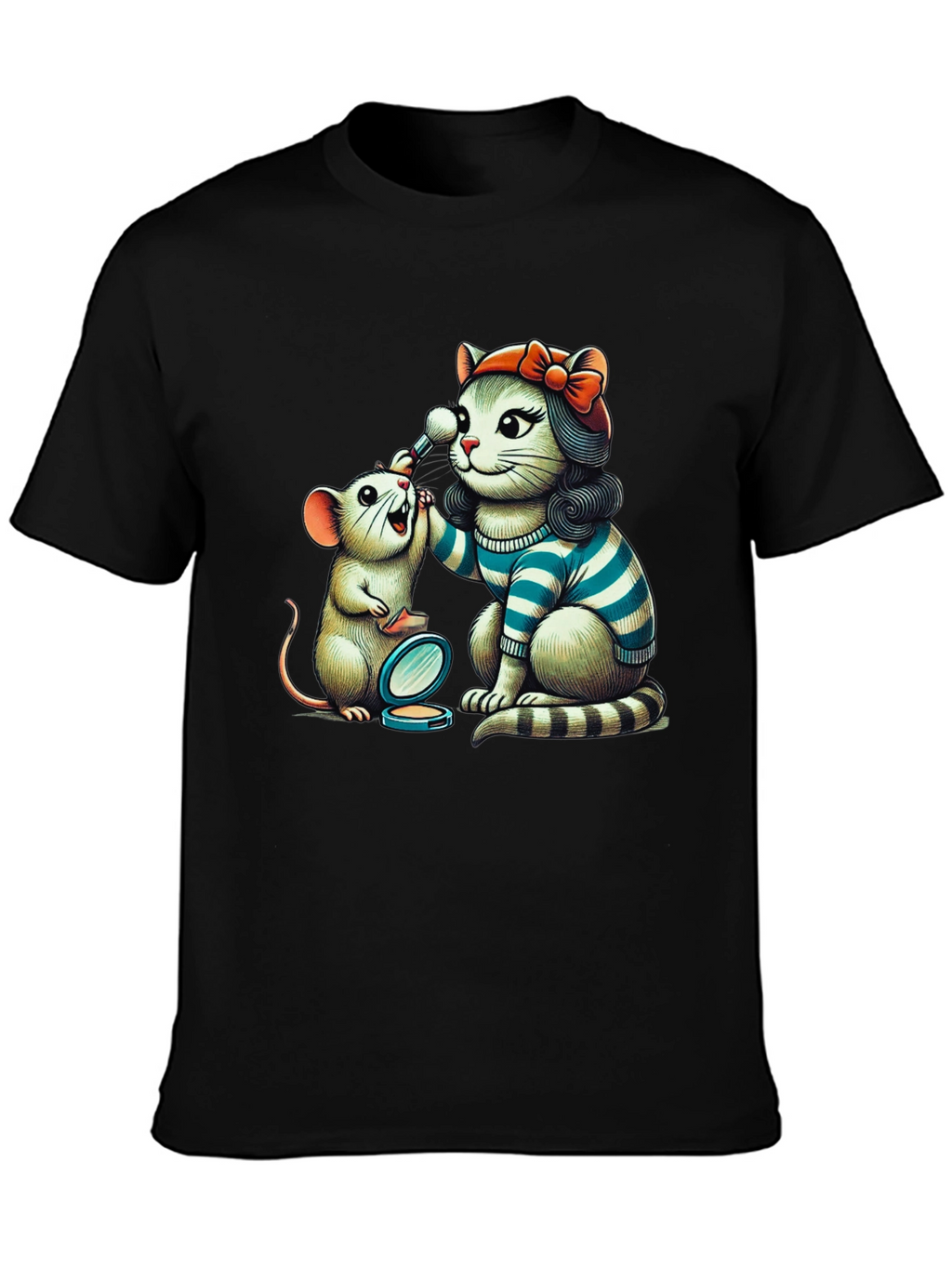 Cat & Mouse Makeup T-Shirt