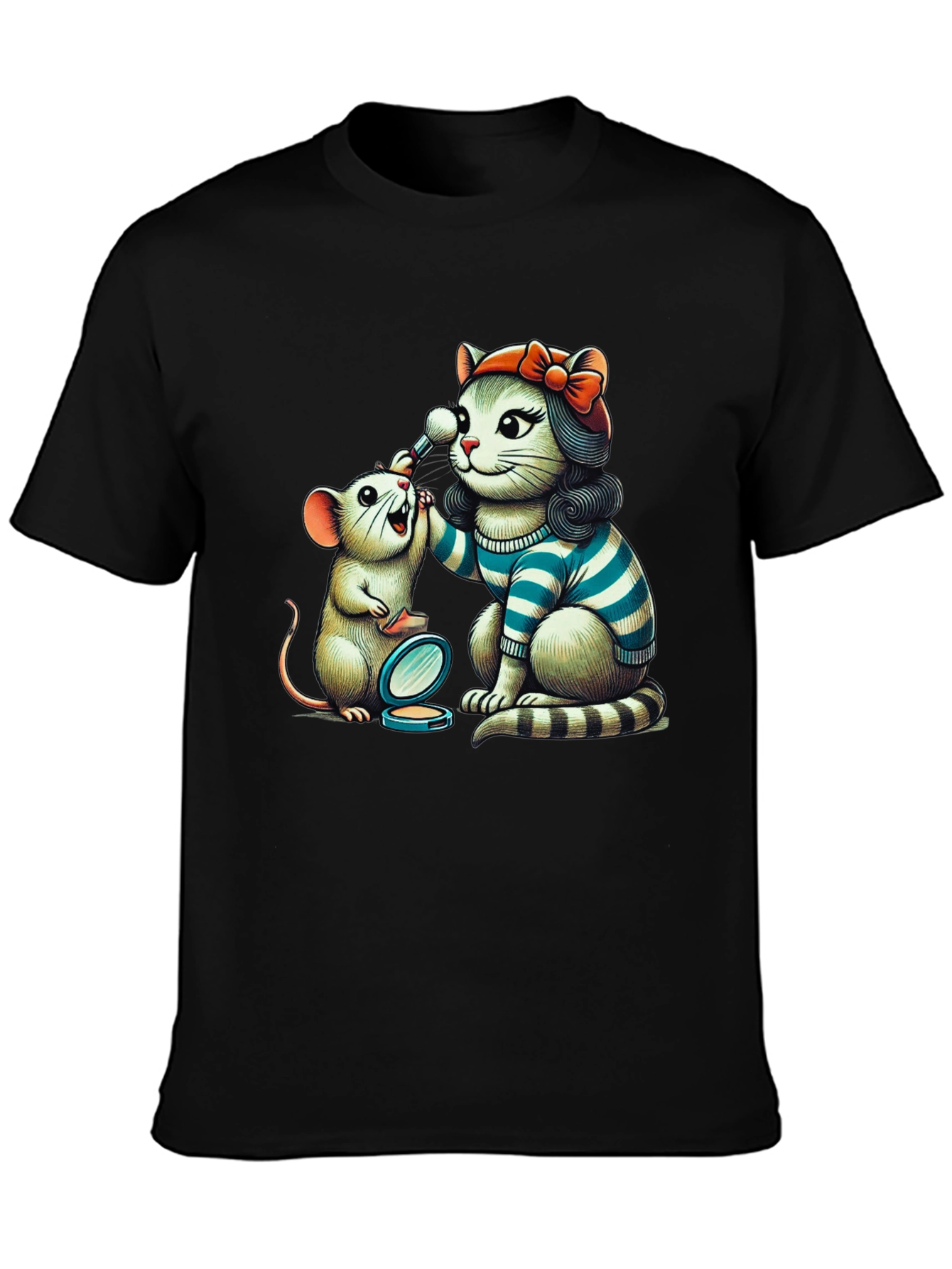 Cat & Mouse Makeup T-Shirt