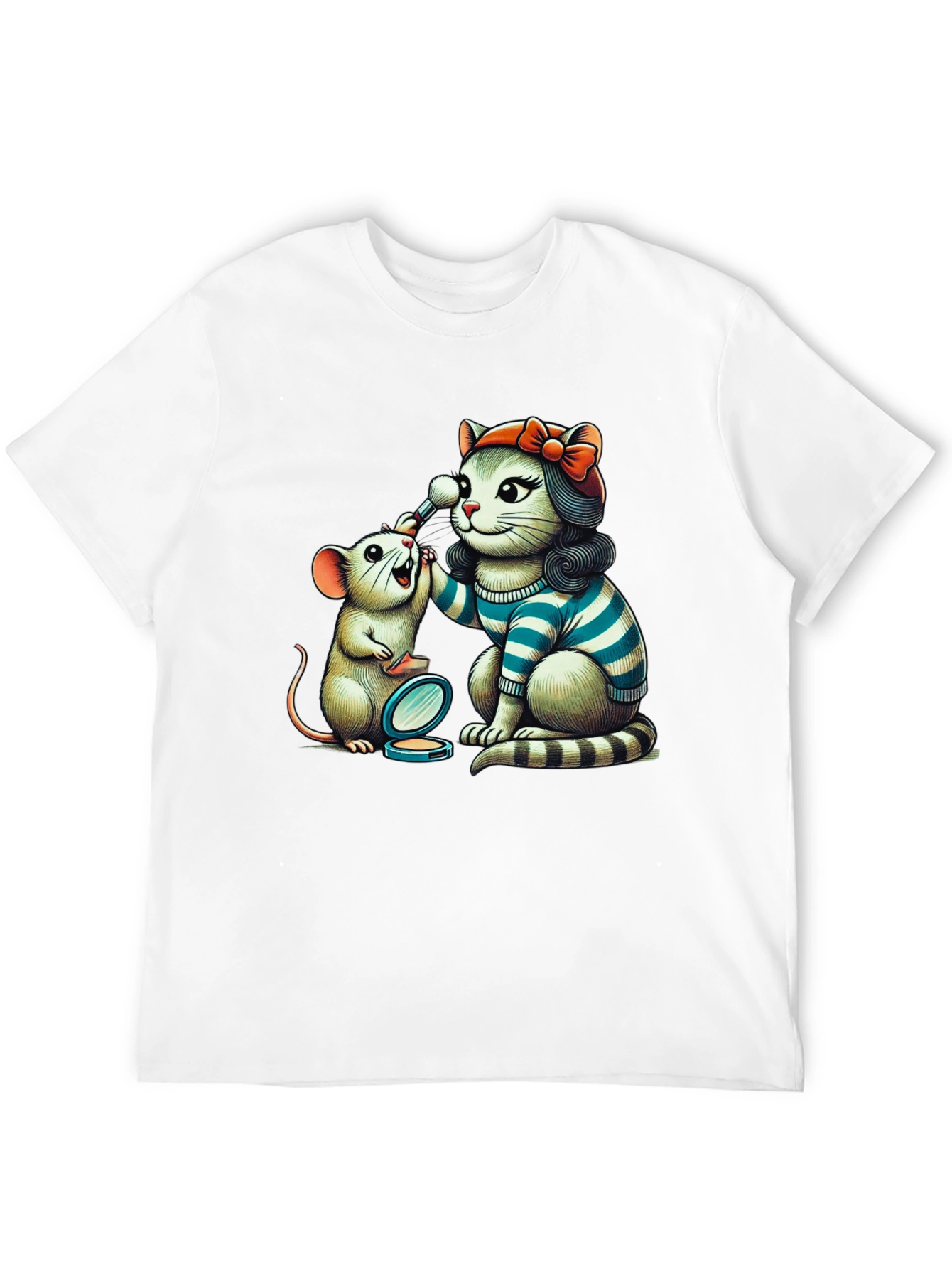 Cat & Mouse Makeup T-Shirt