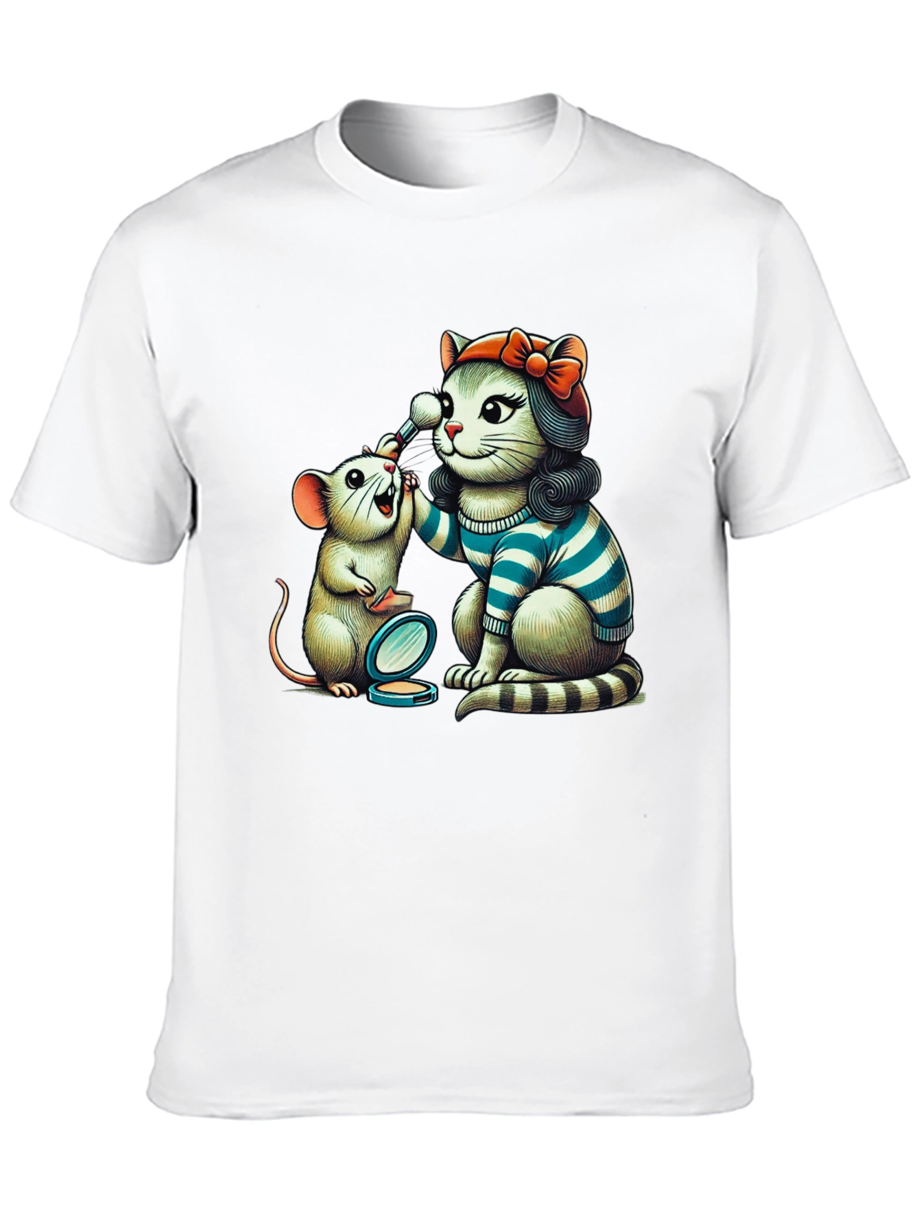 Cat & Mouse Makeup T-Shirt