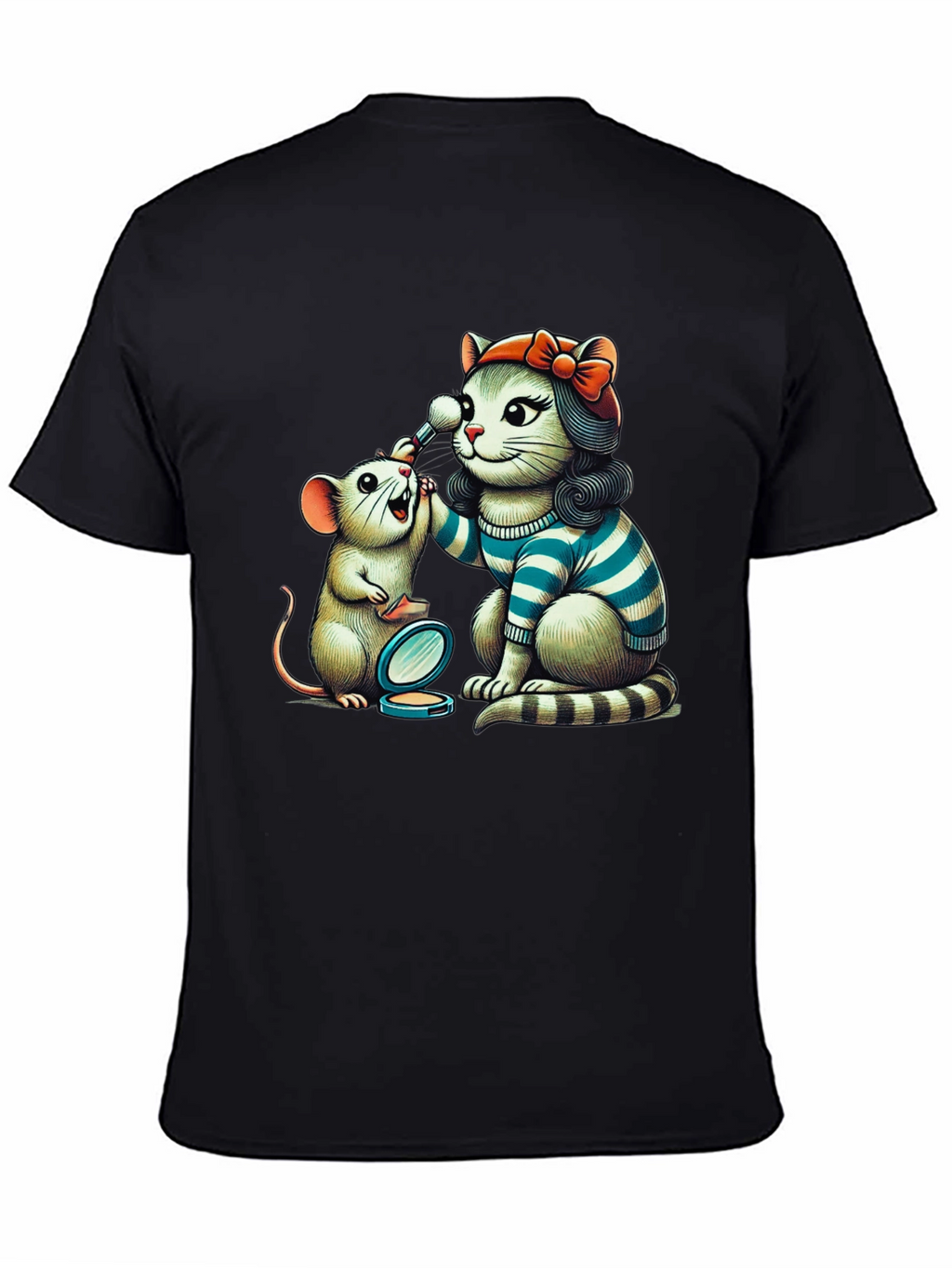 Cat & Mouse Makeup T-Shirt
